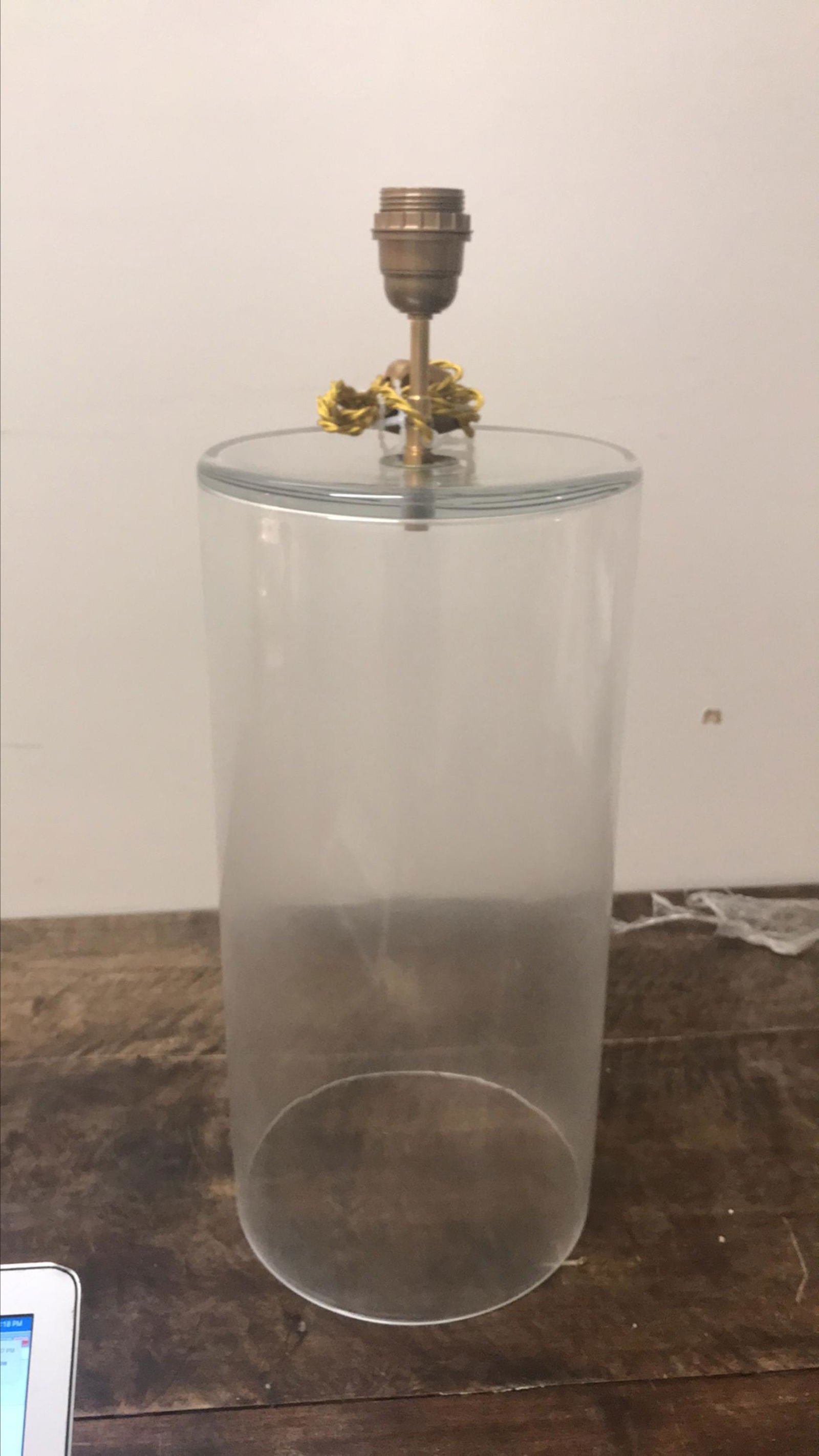 CONTEMPORARY GLASS TABLE LAMP (1 of 1)