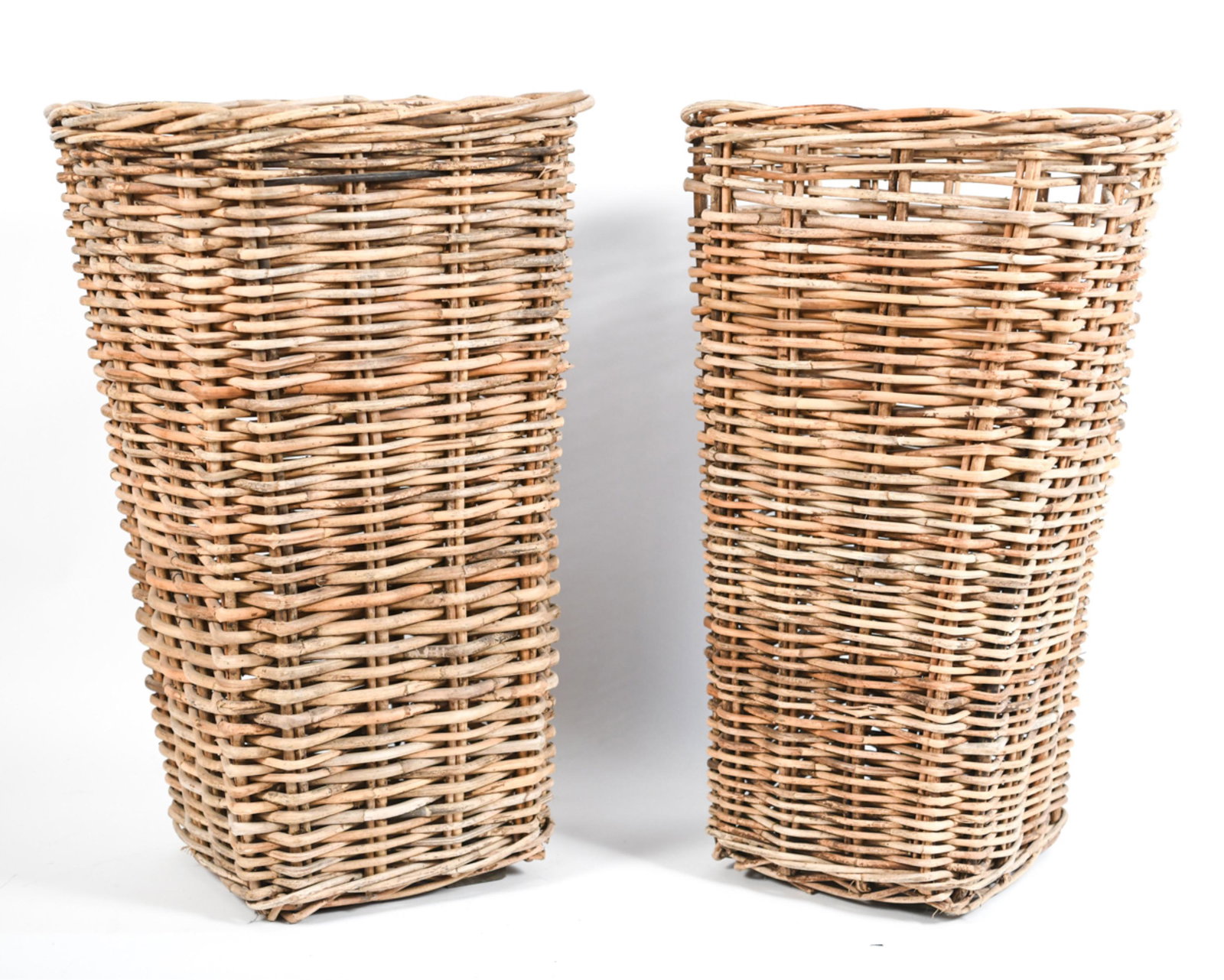 (2) TALL WICKER BASKETS (1 of 12)