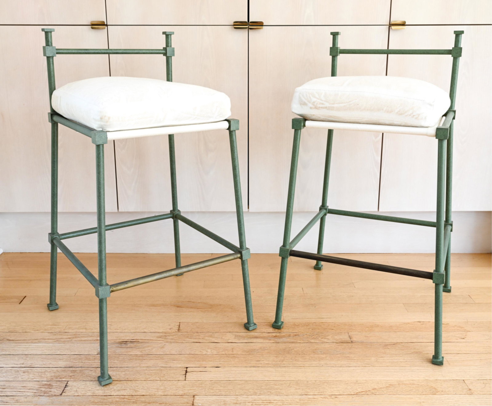 PAIR OF BRONZE BAR STOOLS (1 of 15)