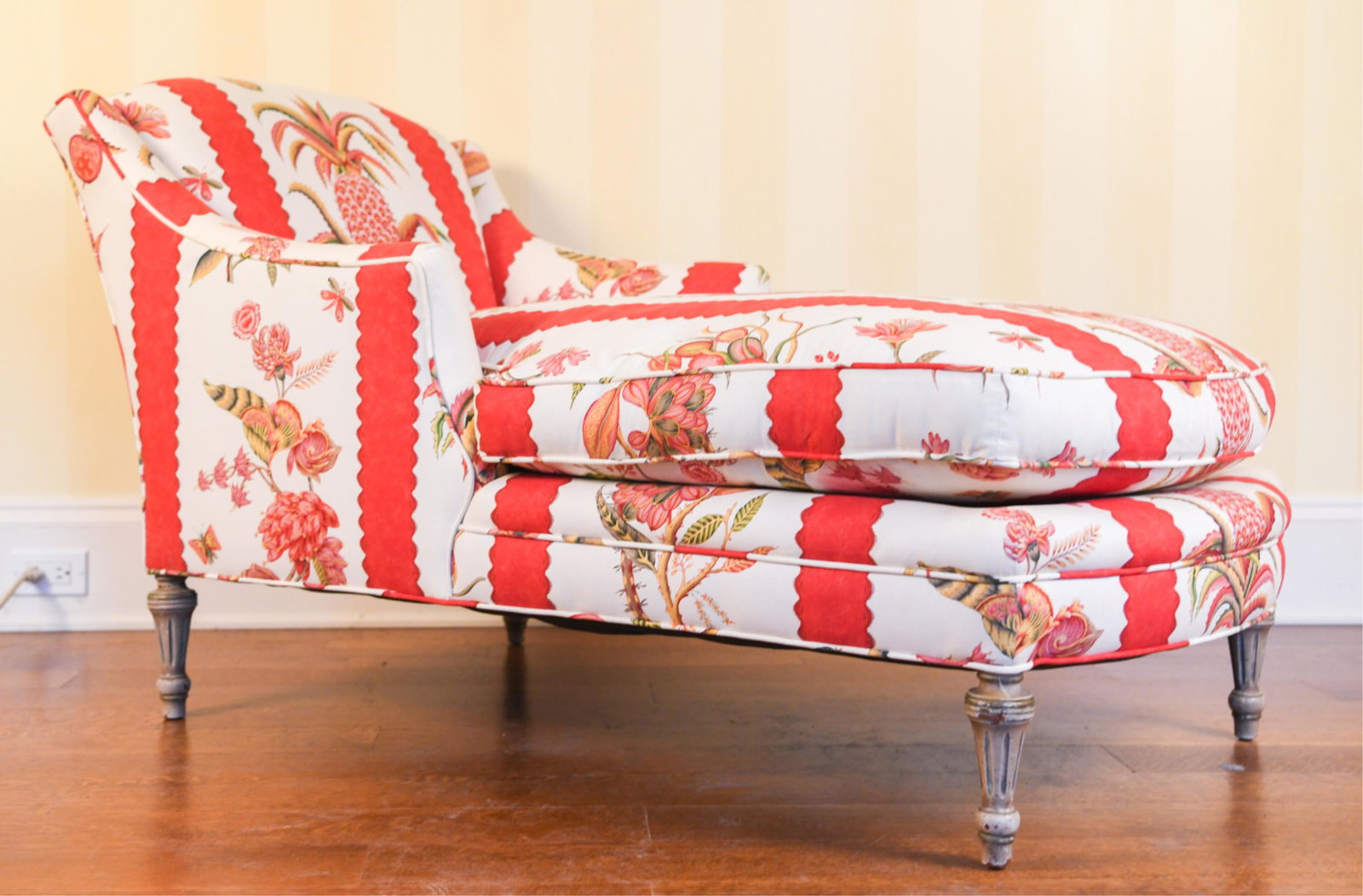 BRUNSCHWIG & FILS UPHOLSTERED CHAISE LOUNGE (1 of 12)