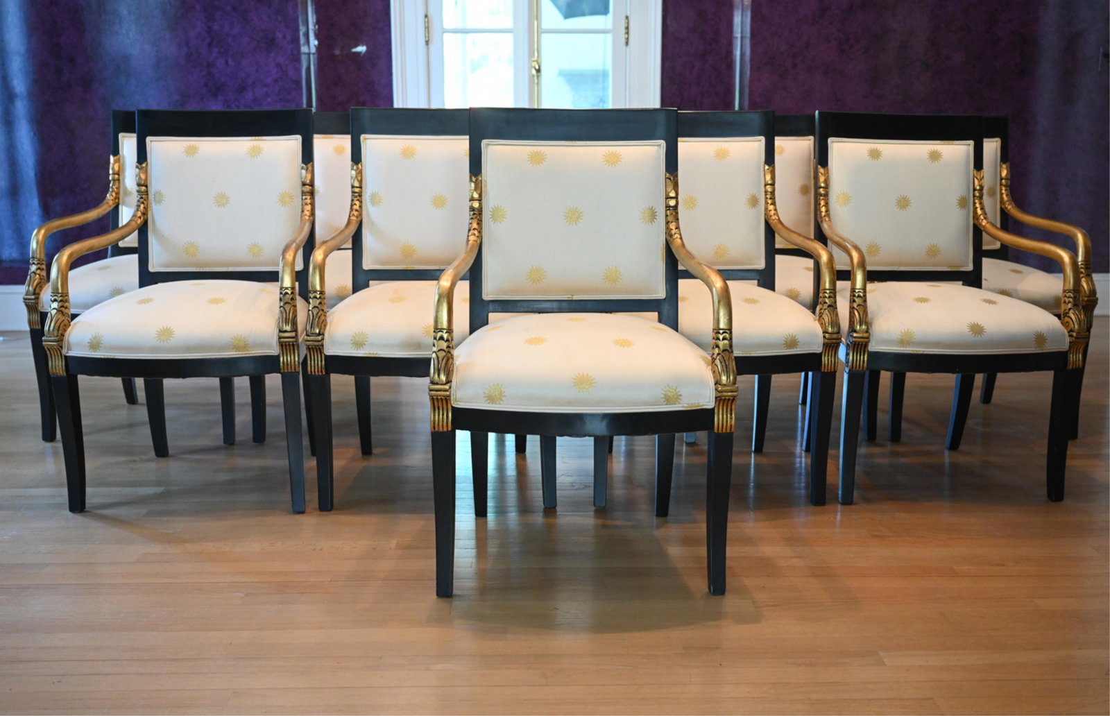 10 REGENCY STYLE DINING CHAIRS (1 of 20)