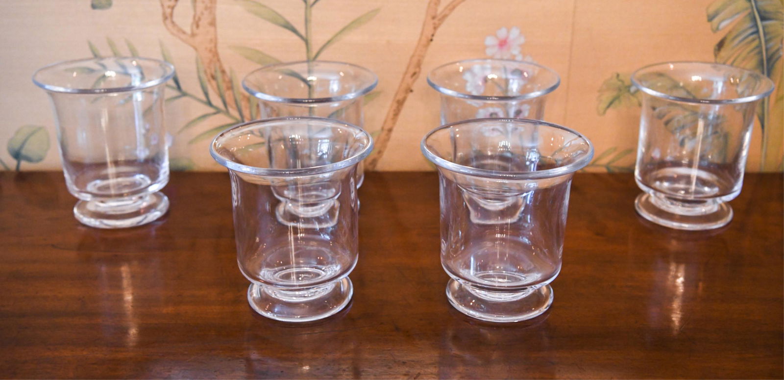 6 Simon Pearce Hurricane Candle Holders