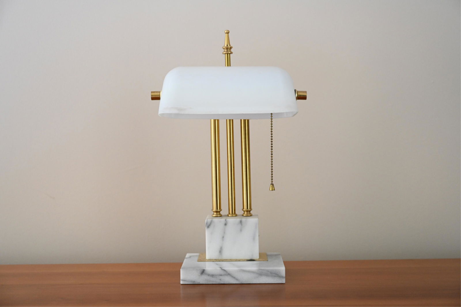 MARBLE & BRASS DESK LAMP (1 of 6)