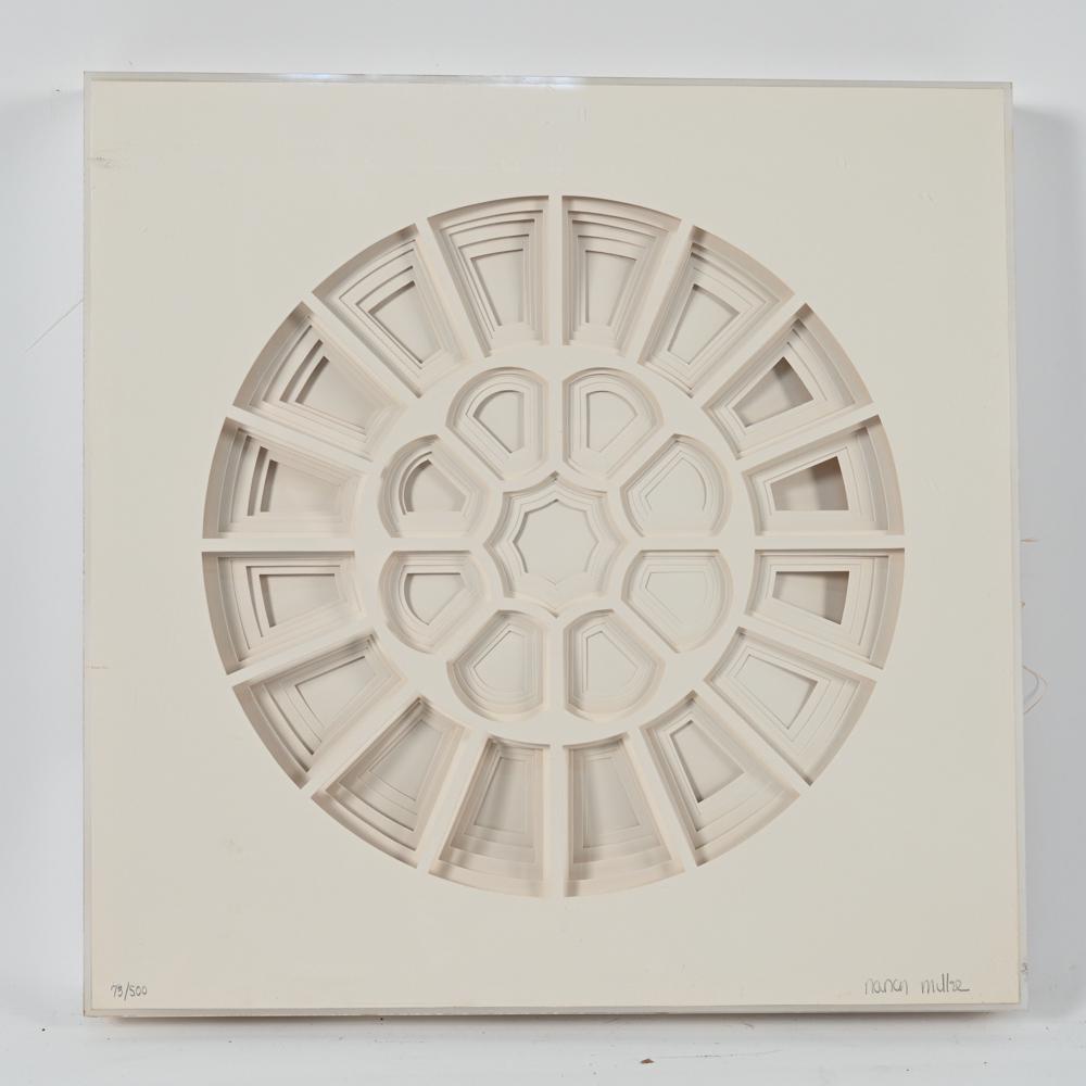 NANCY MILLER 1972 MODERN ABSTRACT PAPER CUT OUT (1 of 11)