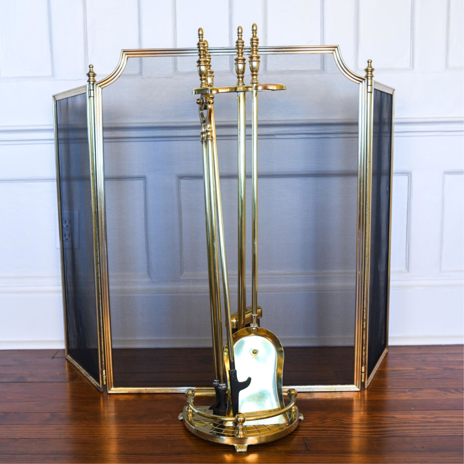 FIREPLACE TOOL SET & FIRE SCREEN (1 of 12)