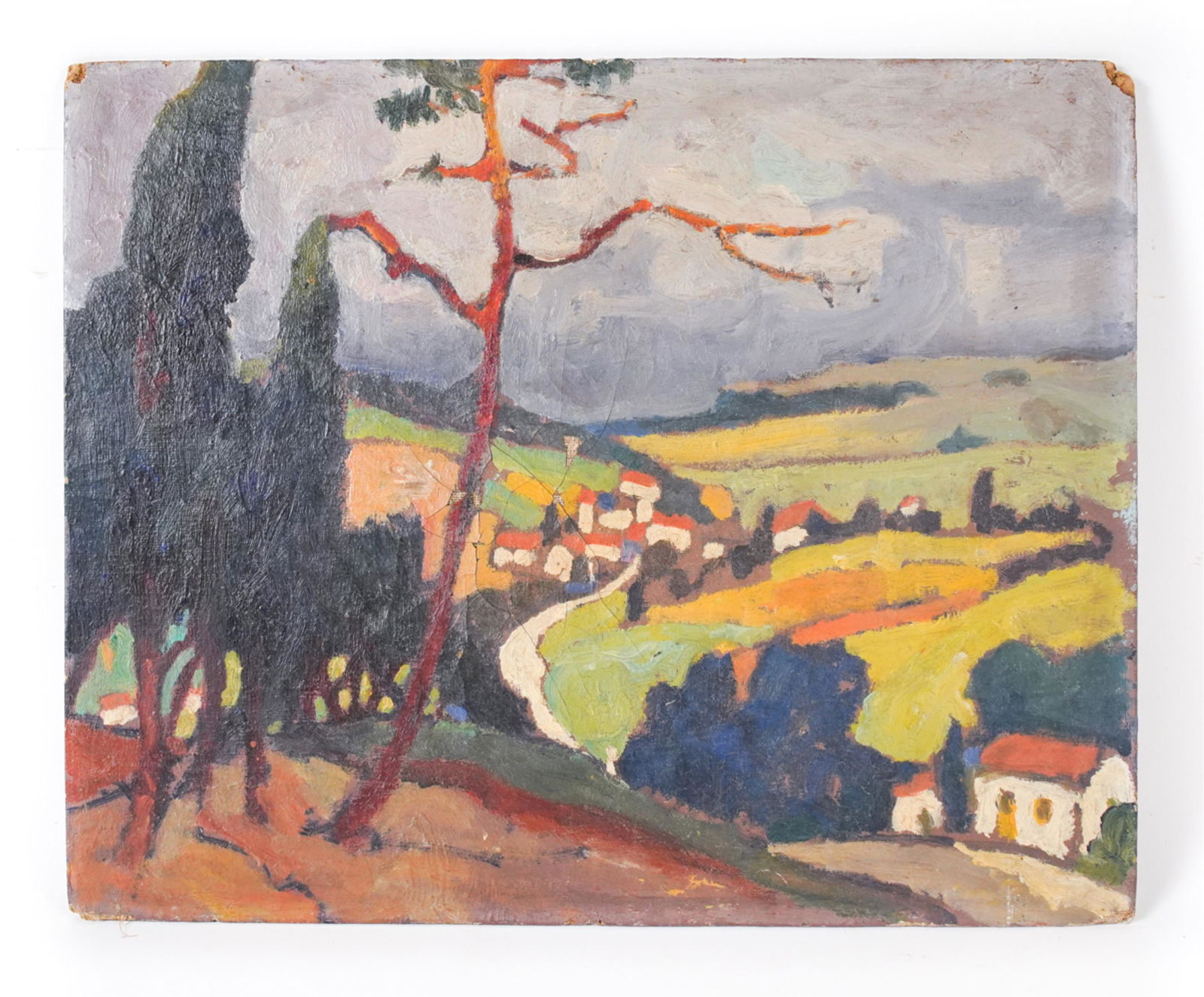 C. 1920'S FAUVE LANDSCAPE O/B (1 of 6)