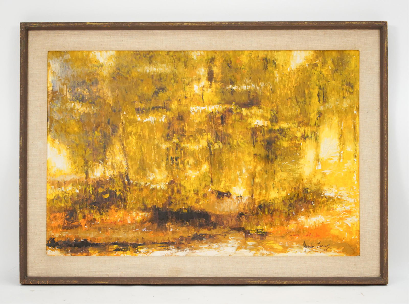 1963 ABSTRACT OIL ON MASONITE (1 of 9)