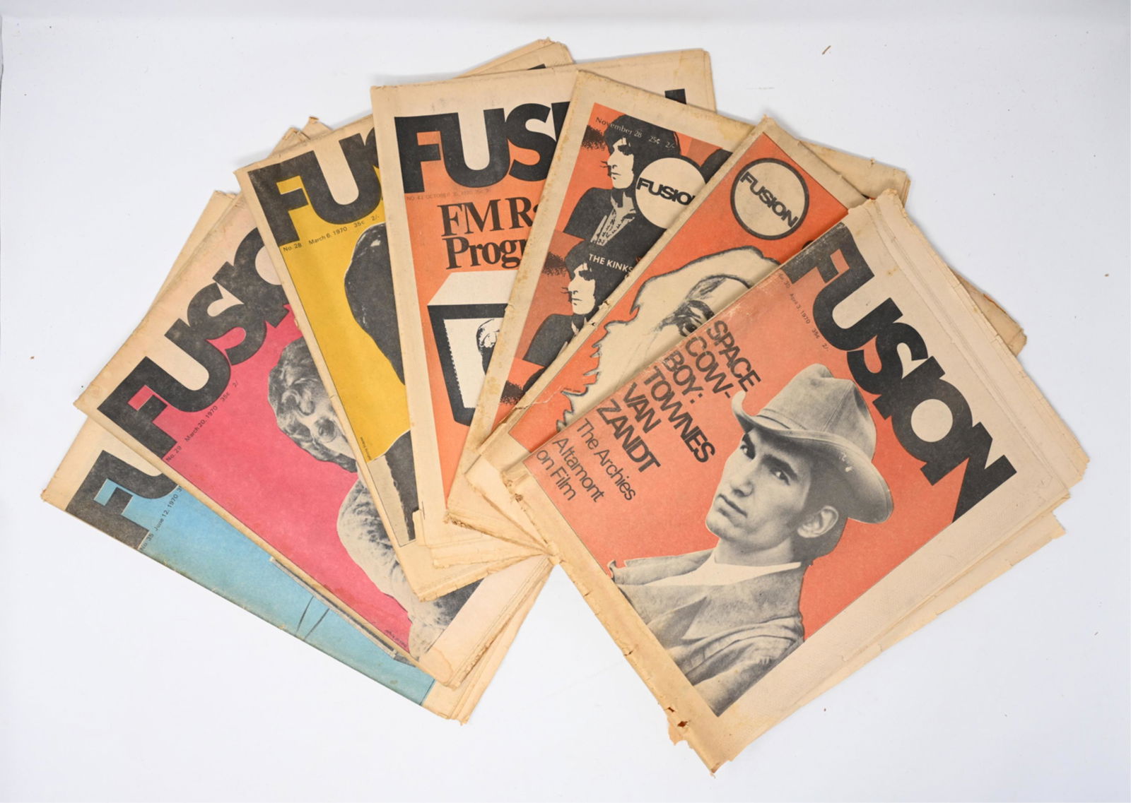 (7) VINTAGE ISSUES OF FUSION MAGAZINE, 1969-1970 (1 of 9)