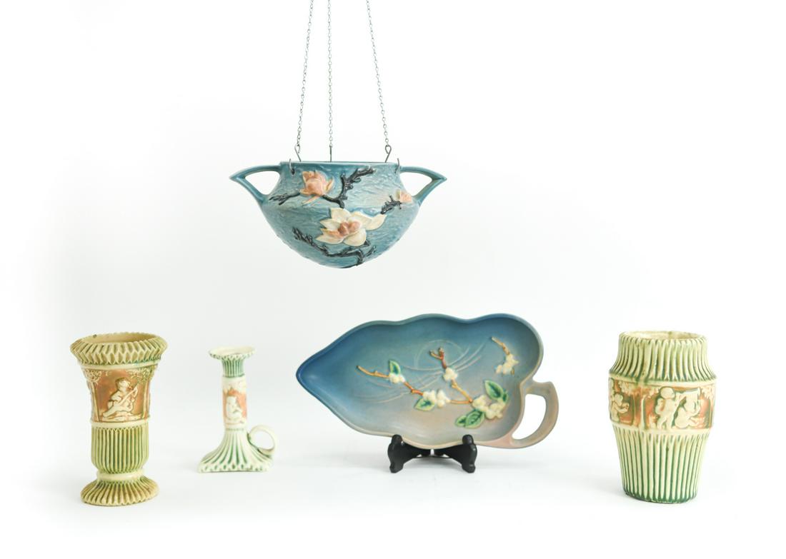 (5) GROUPING ROSEVILLE POTTERY INCL. EARLY 1900'S (1 of 20)