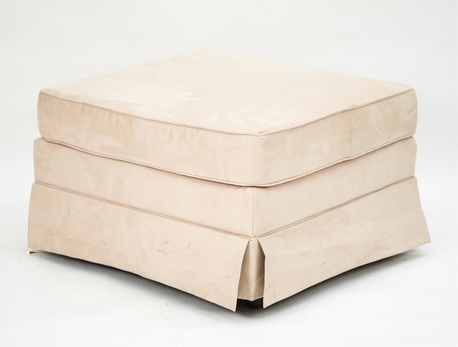 KLAUSSNER FURNITURE PALE YELLOW OTTOMAN (1 of 14)