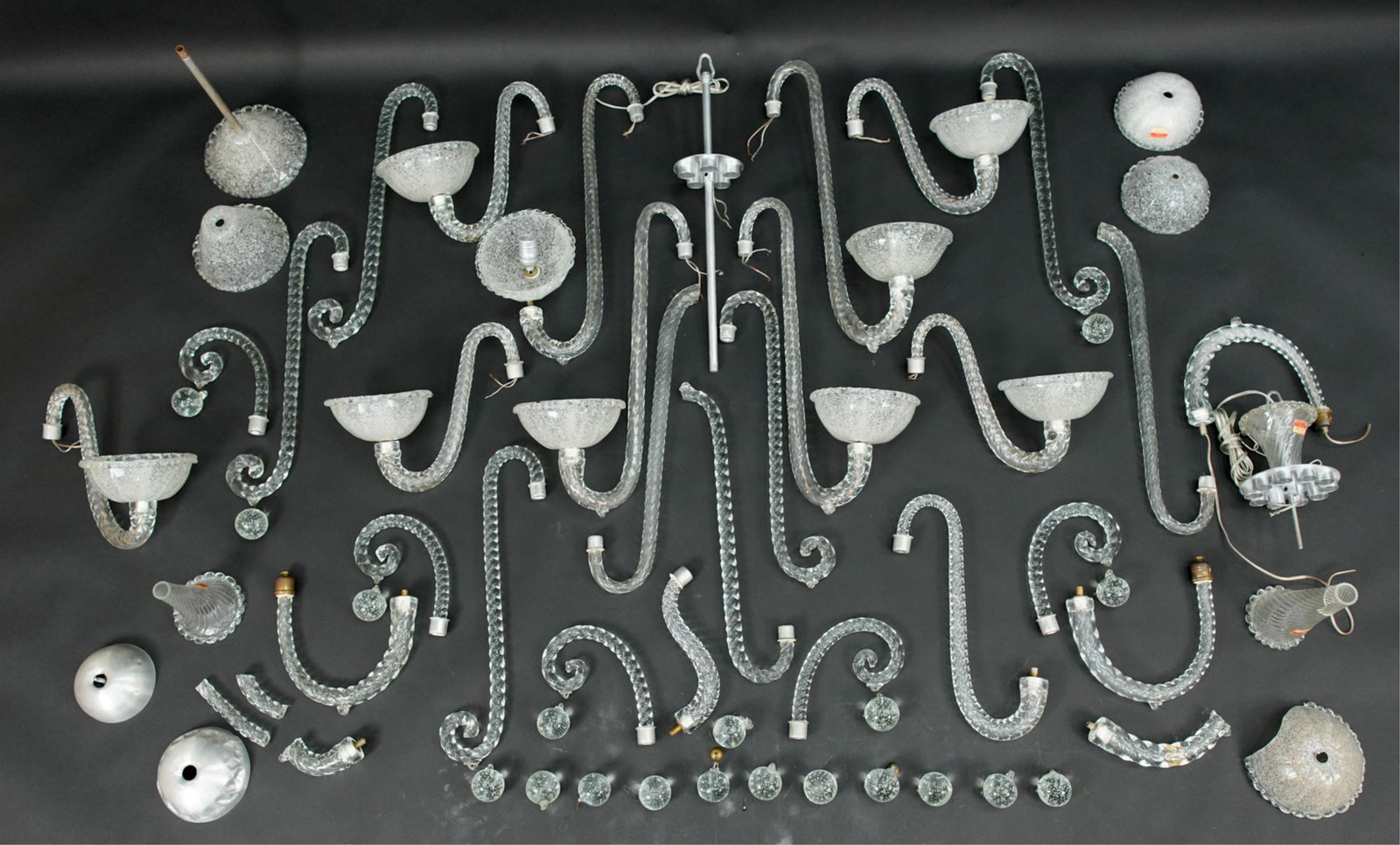 MURANO GLASS LIGHTING PARTS (1 of 16)