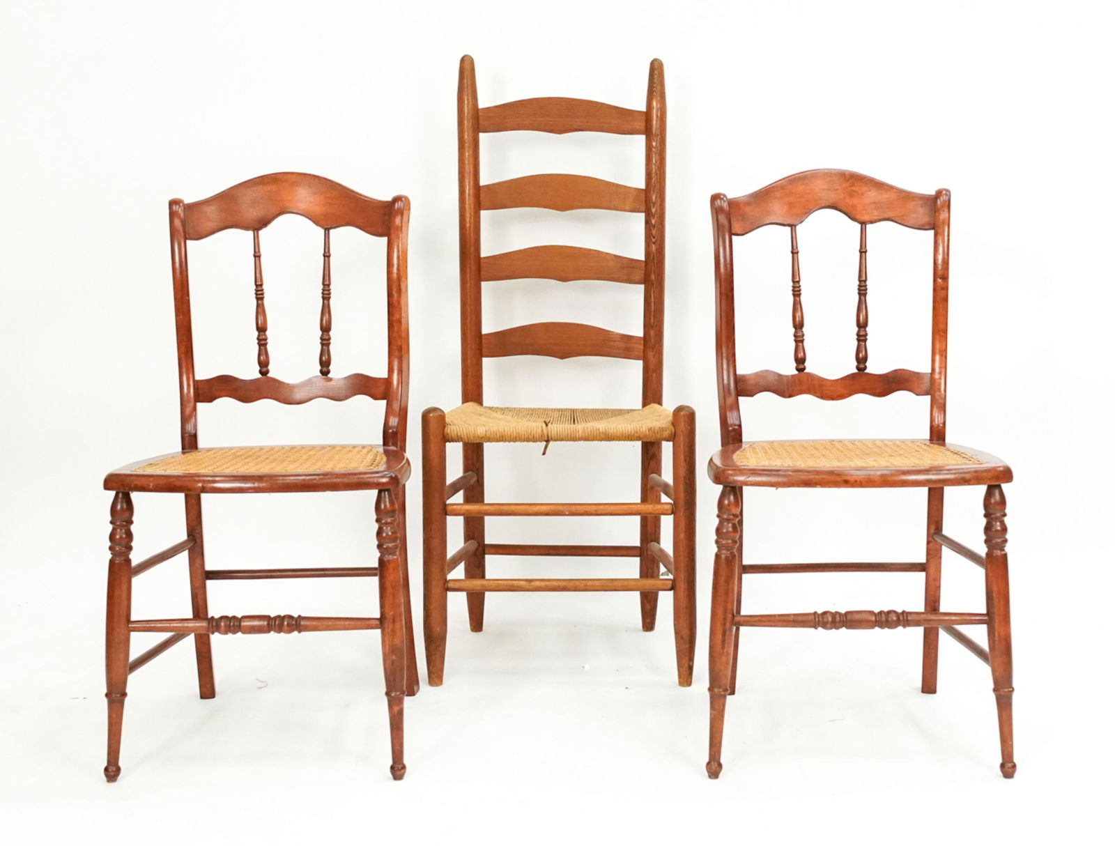 (3) ANTIQUE COUNTRY SIDE CHAIRS (1 of 18)