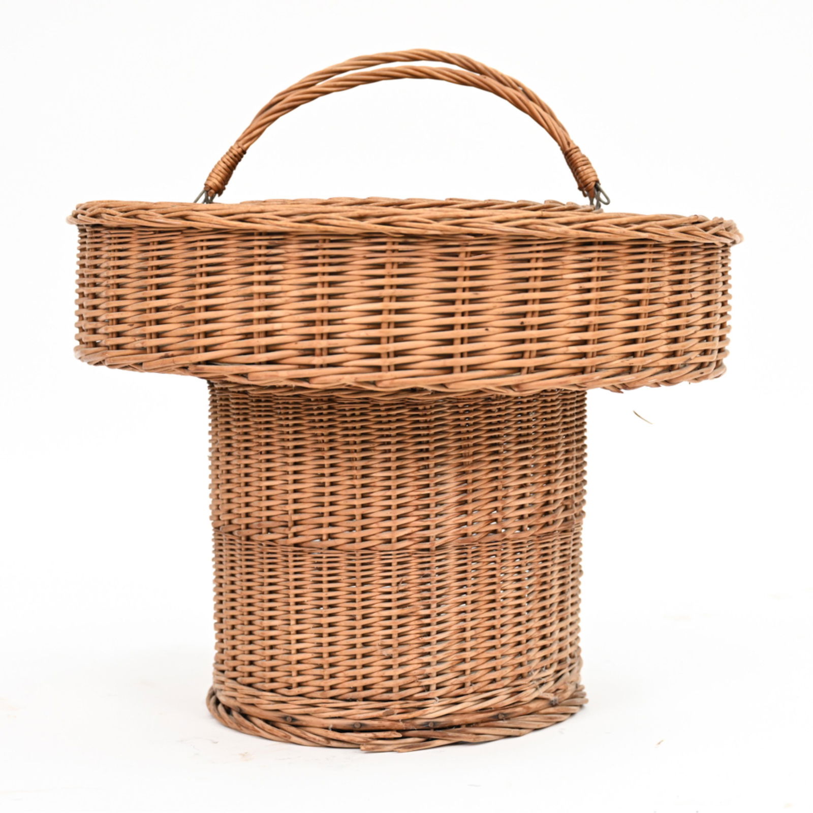 WICKER DEMIJOHN PICNIC CARRIER BASKET (1 of 9)