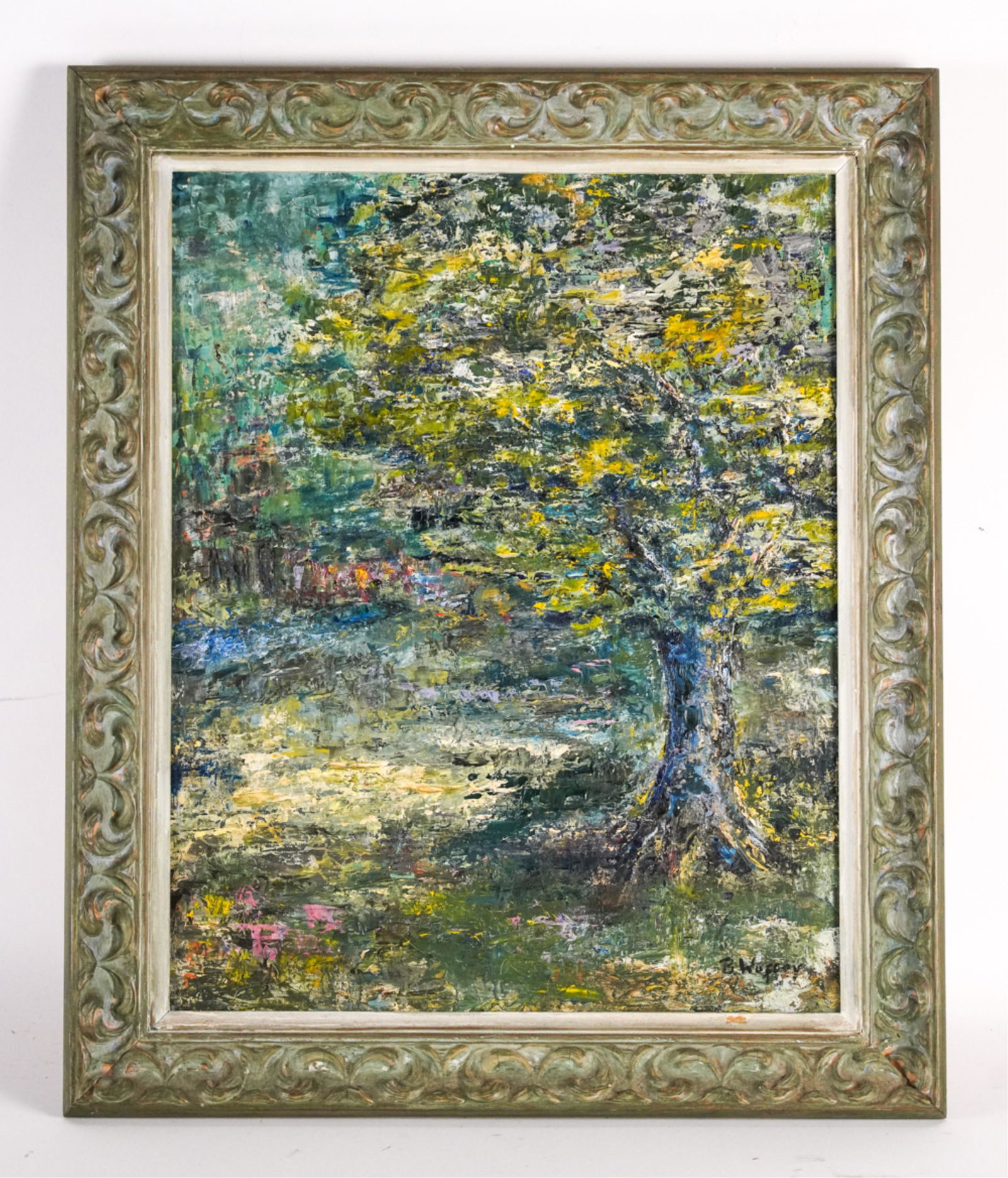 MODERN HEAVY IMPASTO LANDSCAPE O/C (1 of 9)