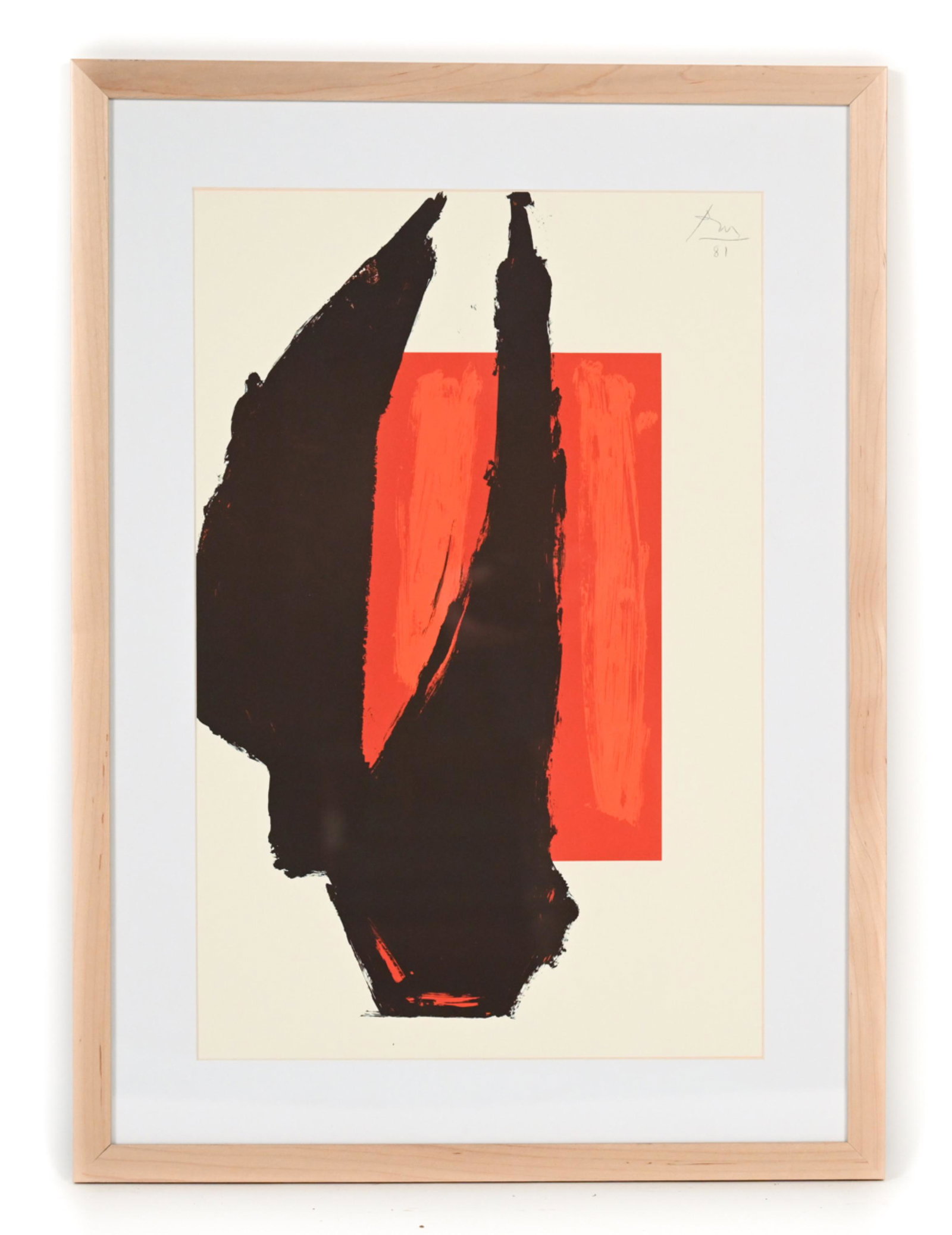 AFTER MOTHERWELL OFFSET LITHOGRAPH PRINT (1 of 9)