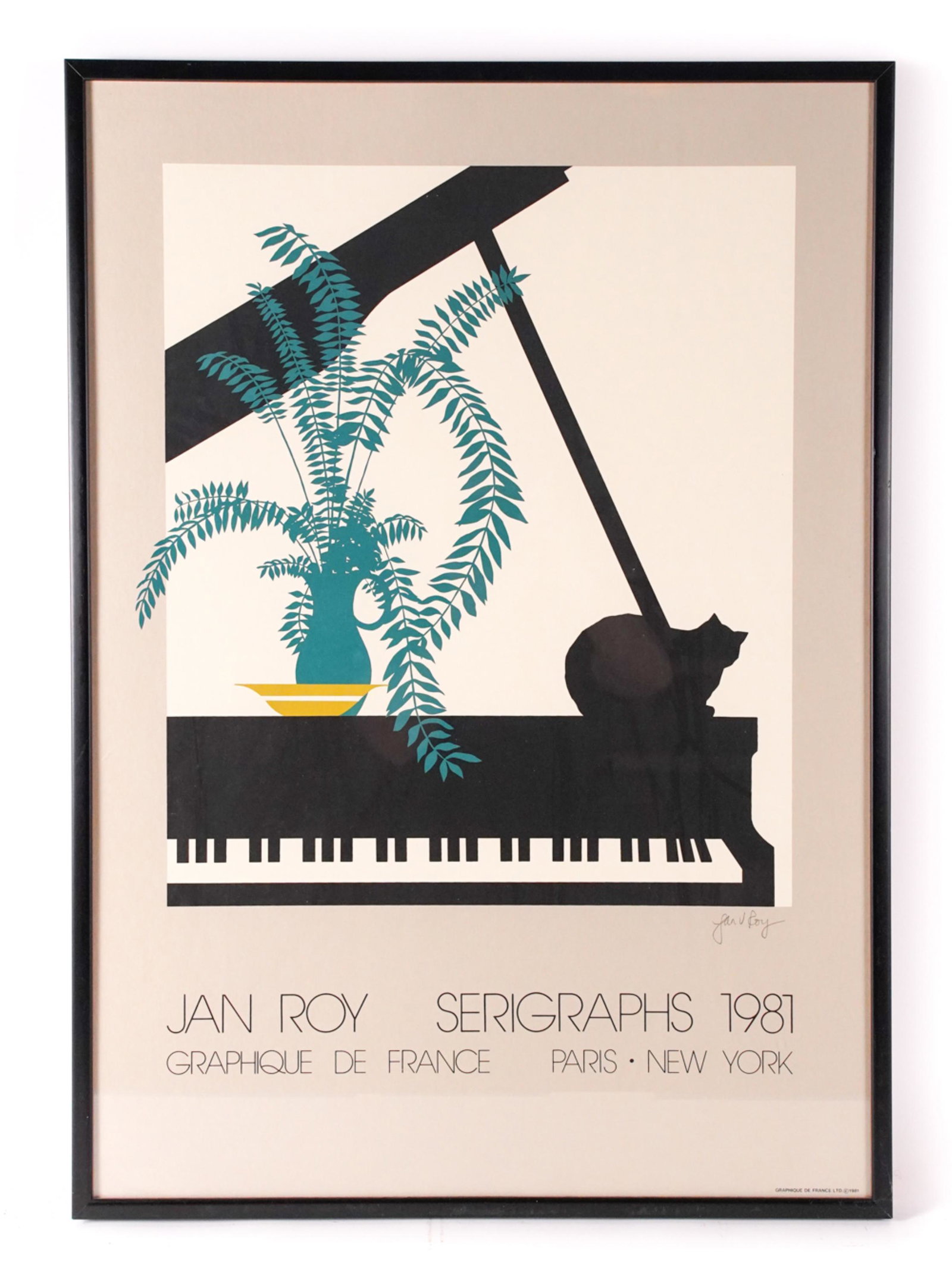 JAN ROY SILKSCREEN POSTER, SIGNED (1 of 11)