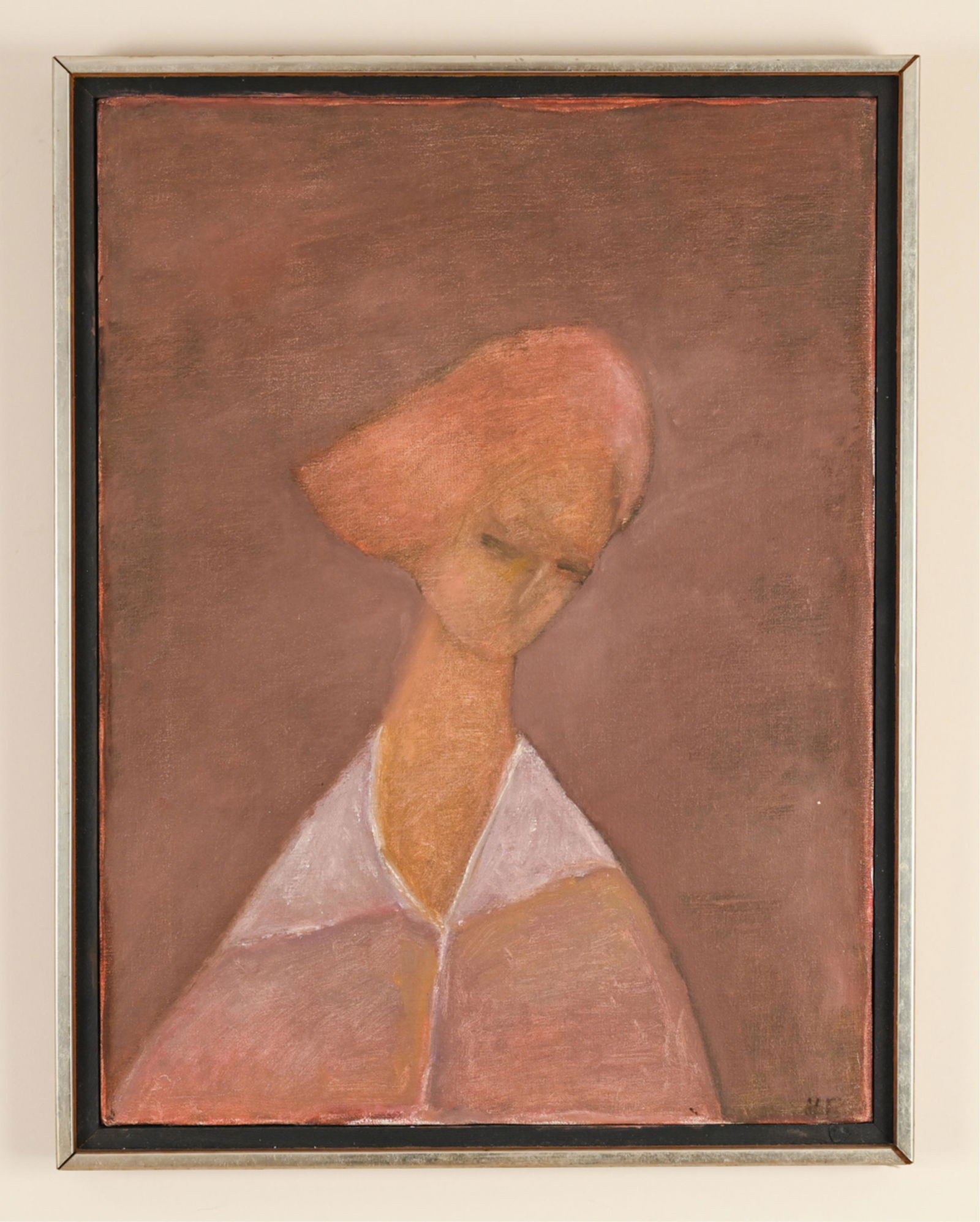 MODERNIST FEMALE PORTRAIT O/C (1 of 11)