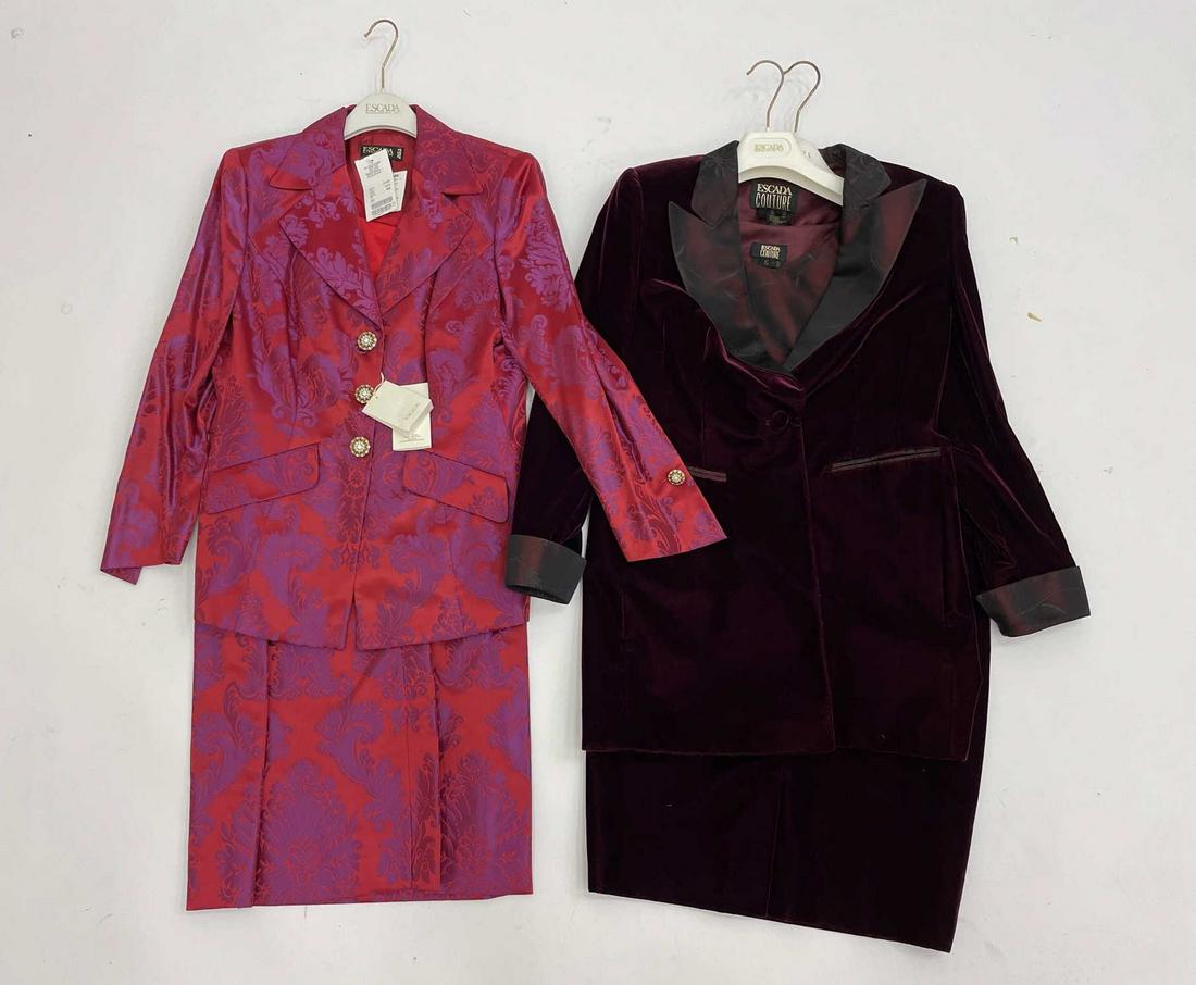 (2) VINTAGE ESCADA COUTURE SKIRT SUITS, IT 42 (1 of 9)