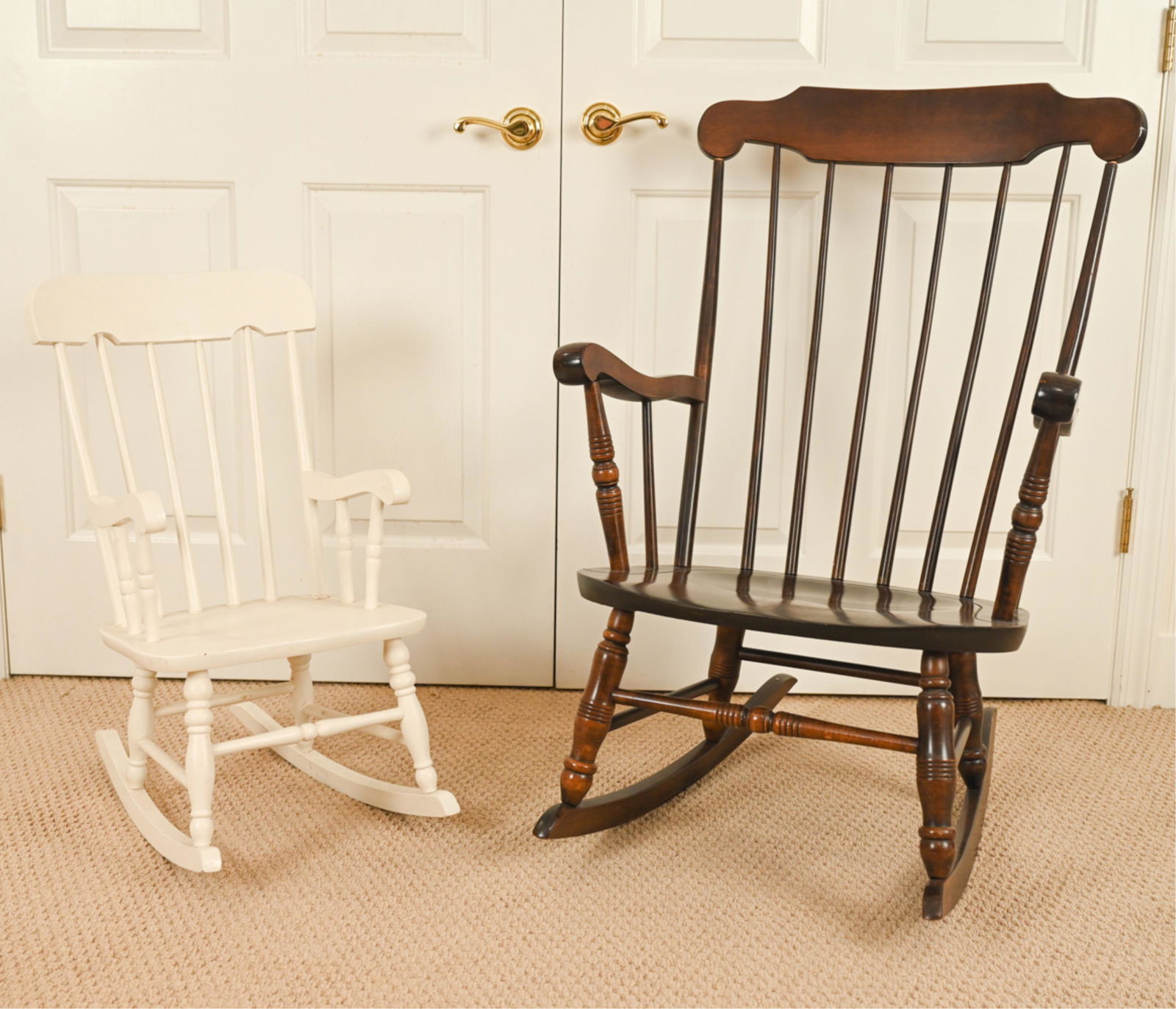(2) SPINDLE BACK ROCKING CHAIRS (1 of 11)
