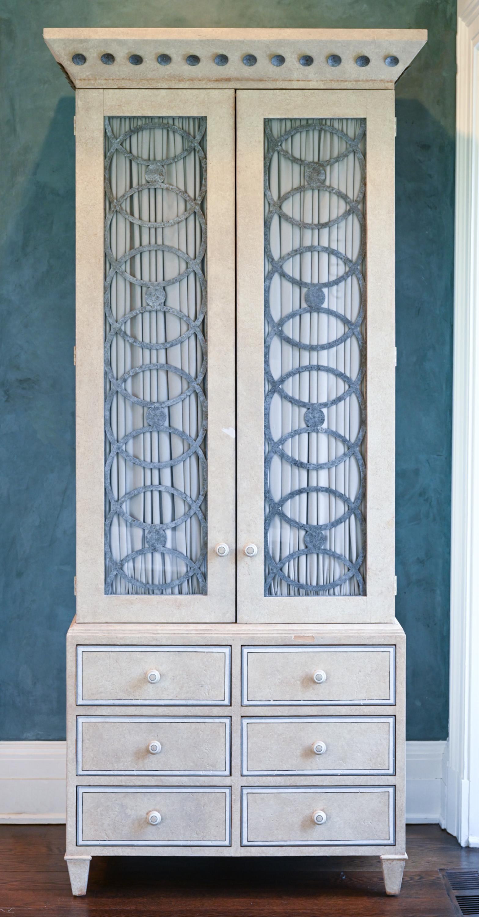 CUSTOM JOHN ROSSELLI PAINTED CABINET (1 of 13)