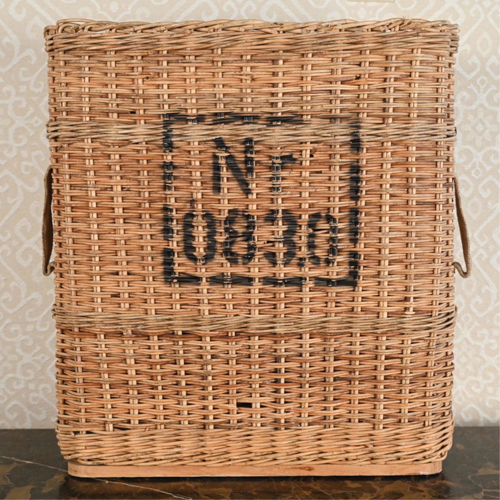 VINTAGE WICKER AMMO BASKET (1 of 13)