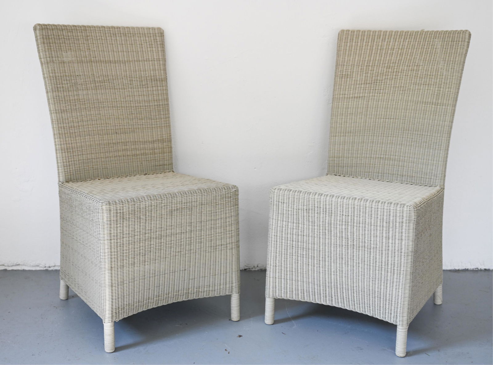 PAIR OF OUTDOOR WICKER SIDE CHAIRS (1 of 11)