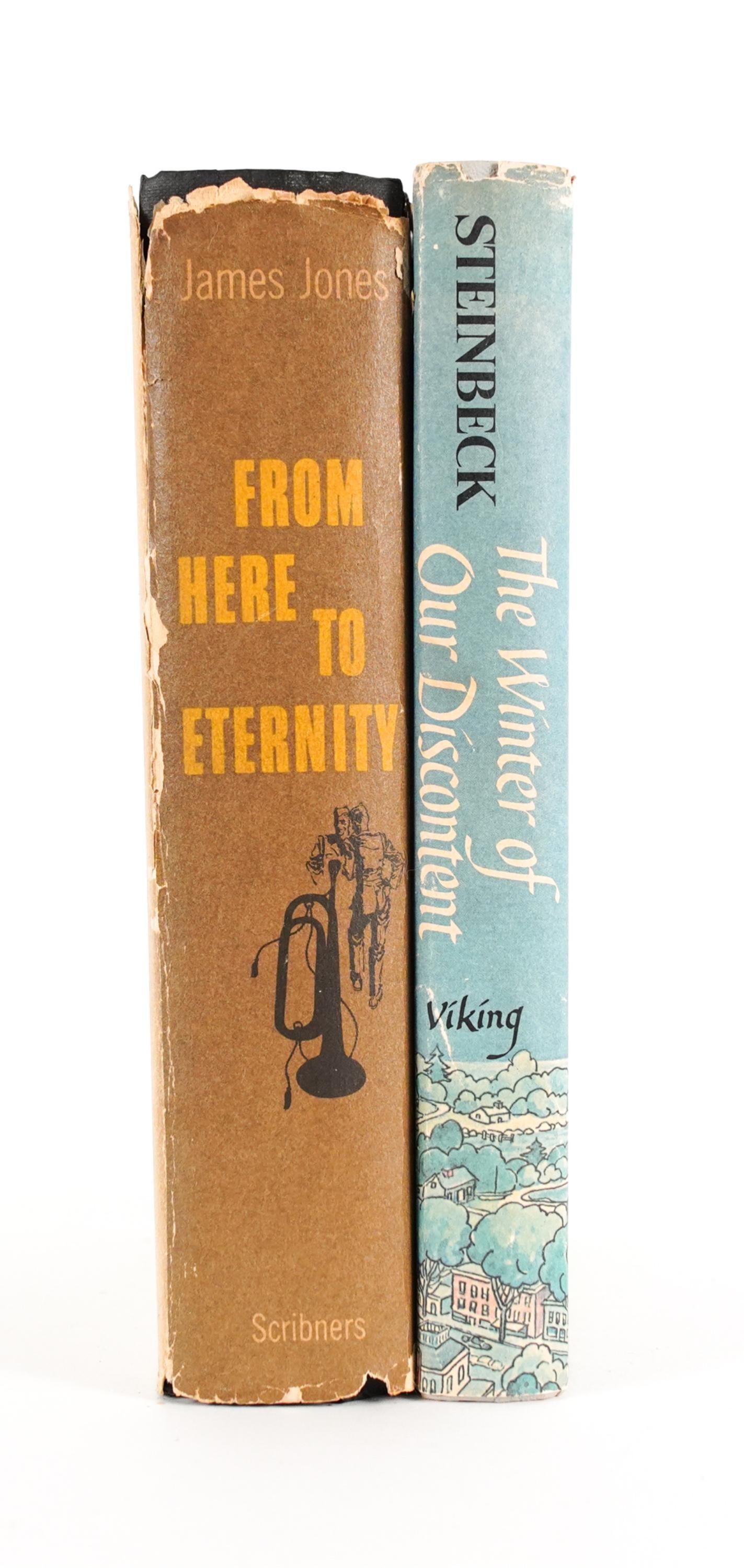 (2) 1ST ED. STEINBECK & JAMES JONES NOVELS (1 of 9)
