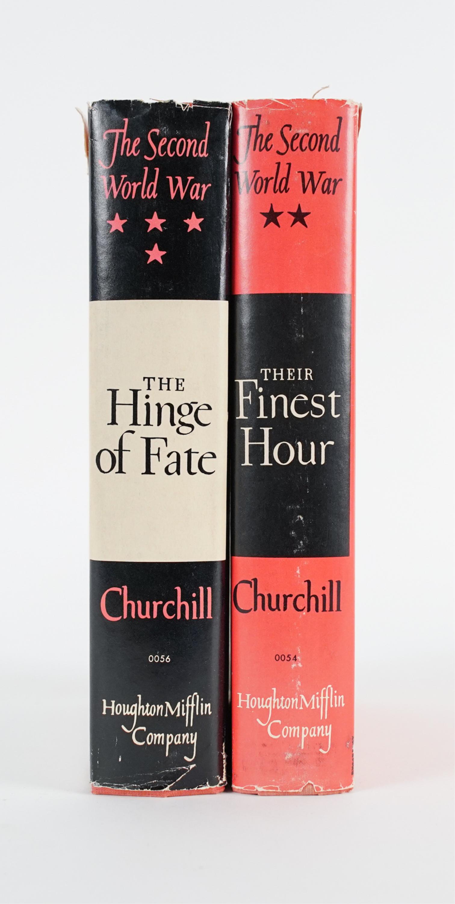 (2) WINSTON CHURCHILL WWII 1ST US EDITION VOLUMES (1 of 10)
