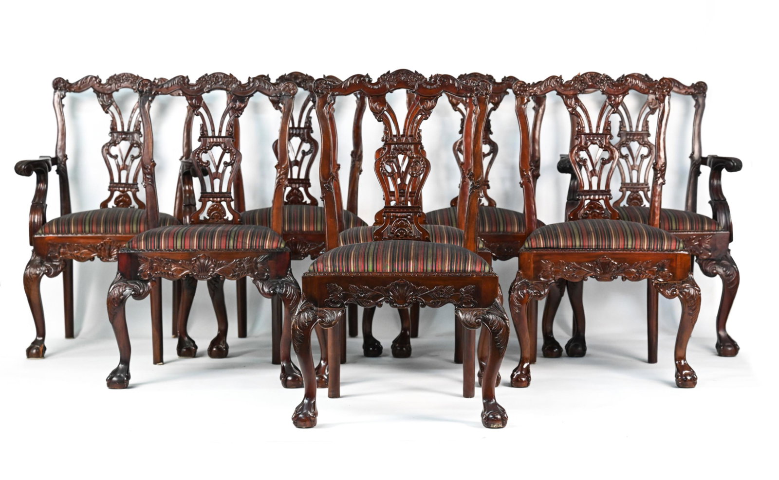 (8) CHIPPENDALE STYLE CHAIRS (1 of 20)