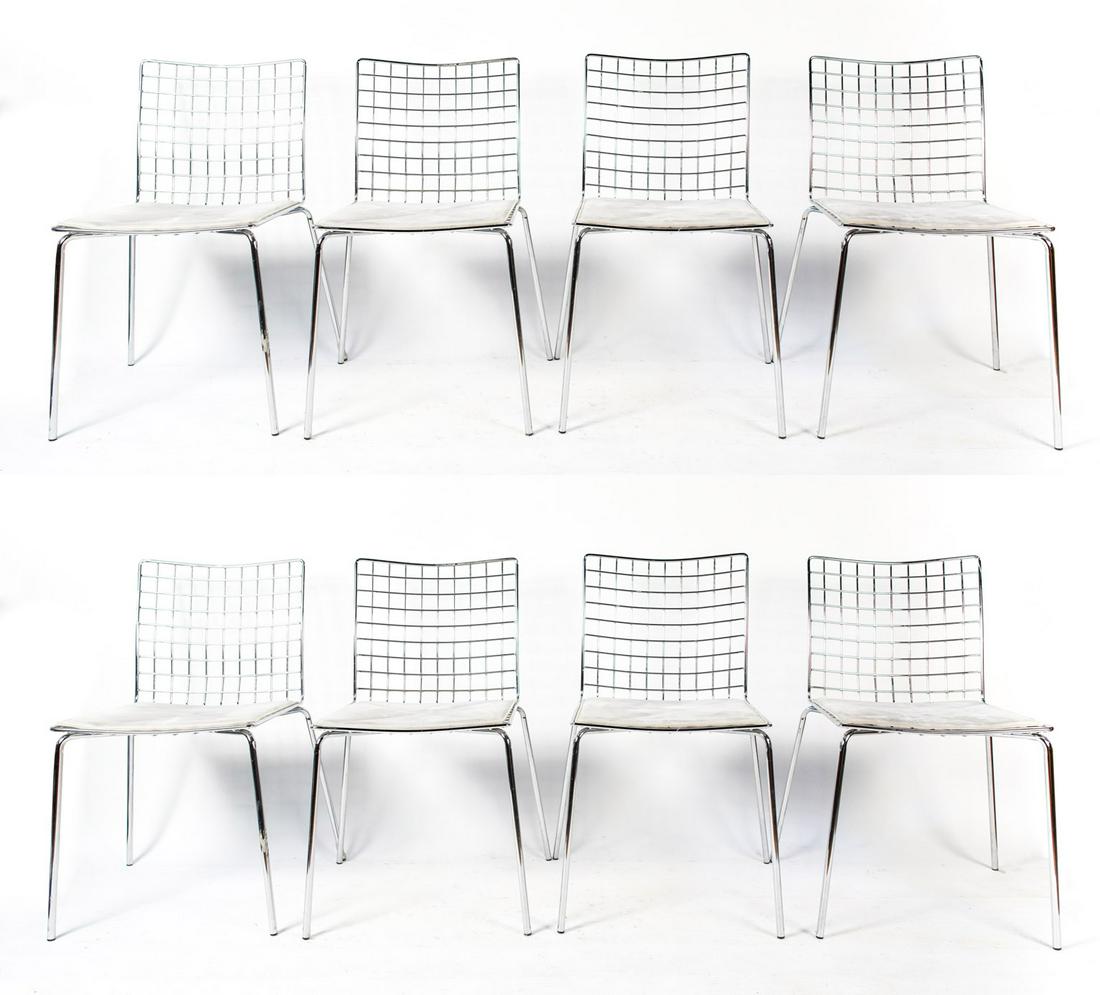 (8) CONTEMPORARY CHROME SIDE CHAIRS (1 of 16)