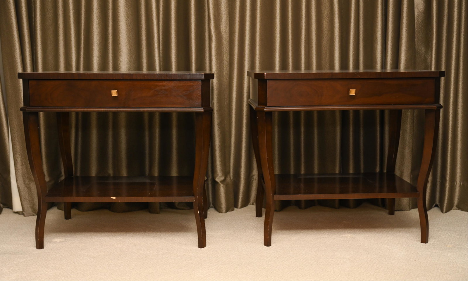 PAIR SUZANNE KASLER FOR HICKORY CHAIR NIGHT TABLES (1 of 10)