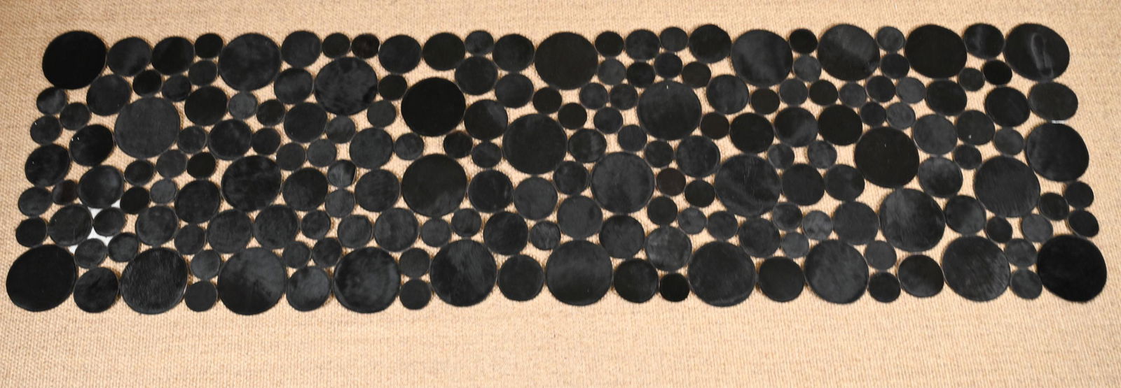 CONTEMPORARY HIDE CIRCLE RUNNER RUG (1 of 10)