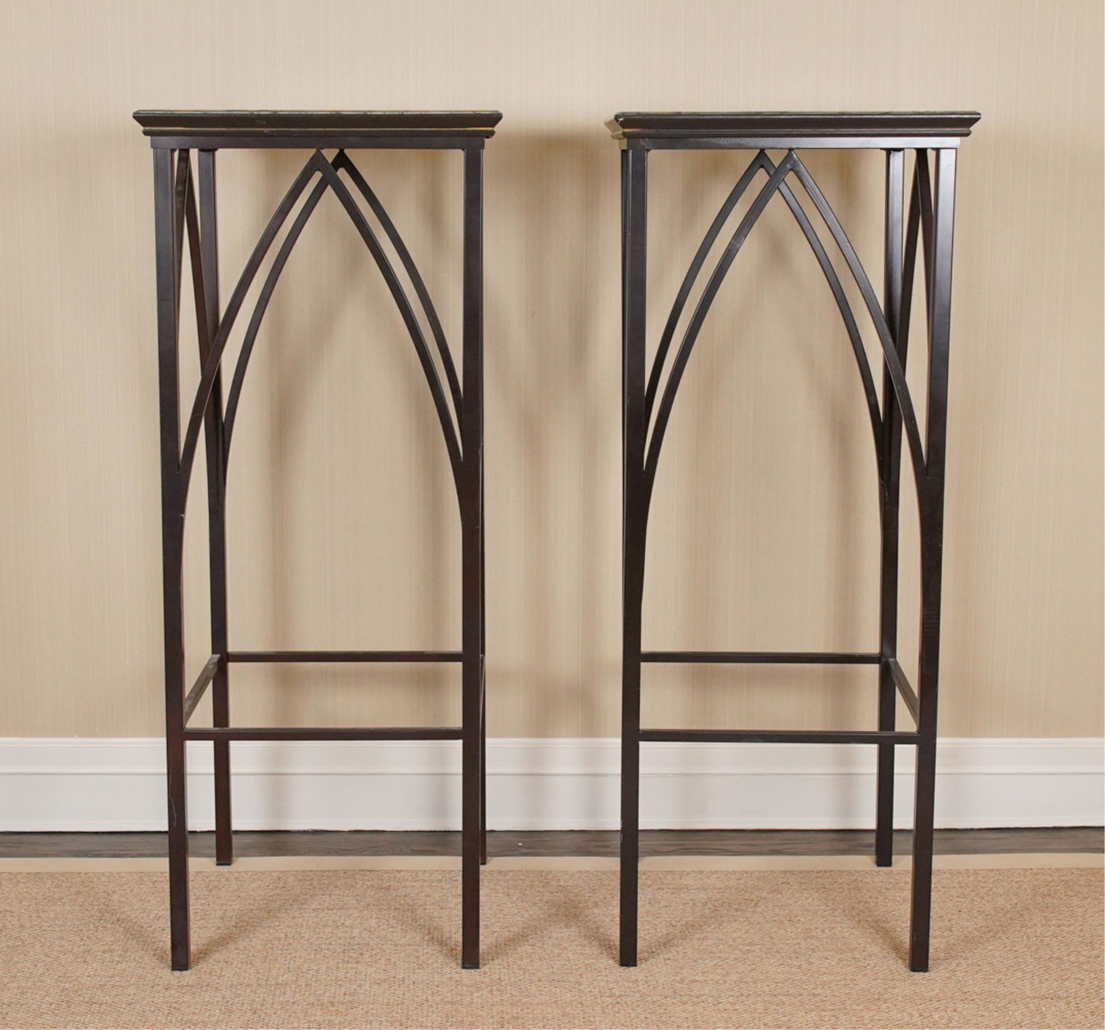PAIR OF BRUNSCHWIG & FILS "GOTHIC" PLANT STANDS (1 of 13)