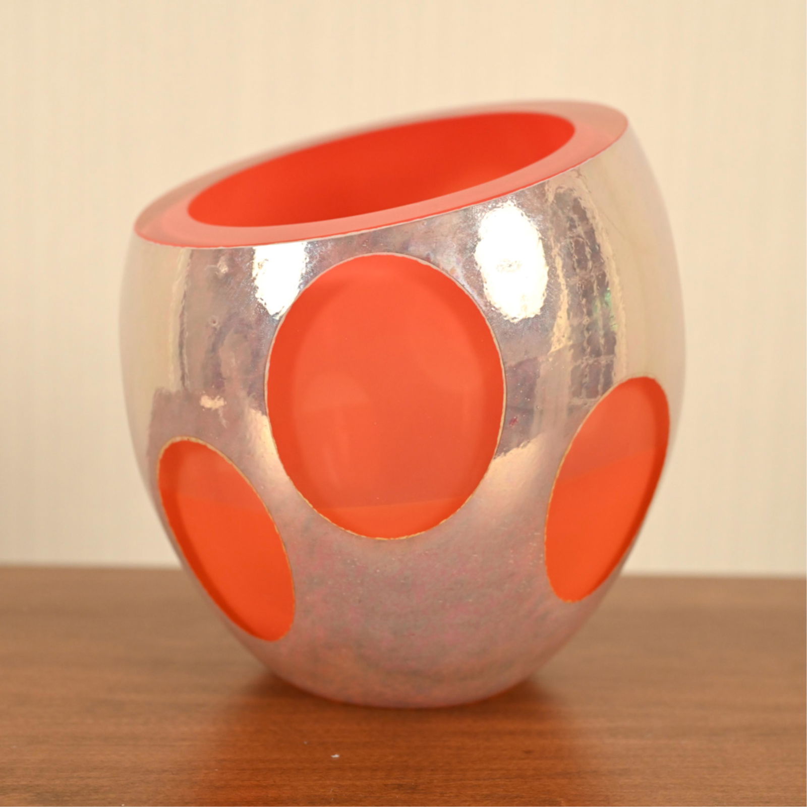 GLOBAL VIEWS MOLTEN JEWEL SLICED GLASS VASE (1 of 8)