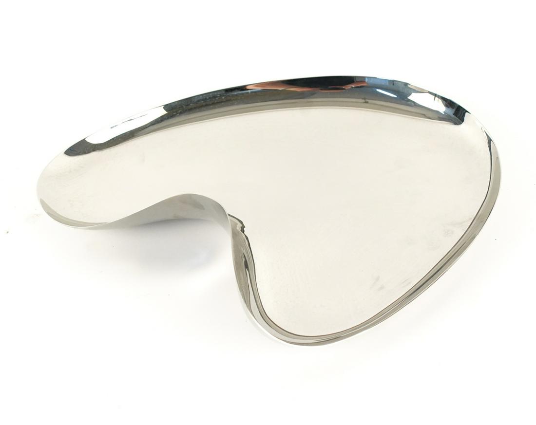 GEORG JENSEN MODERN CHROME SCULPTURAL BOWL (1 of 7)