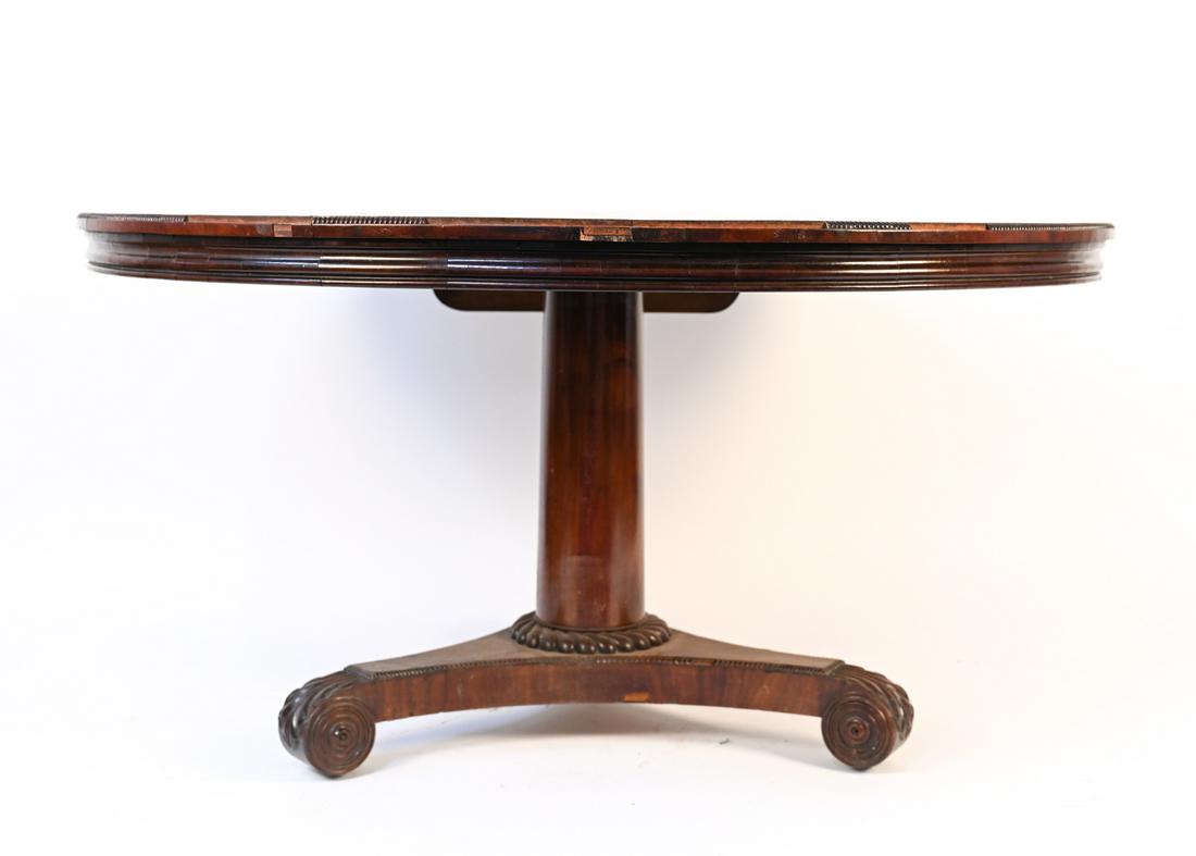 19TH C. MAHOGANY FLIP TOP DINING TABLE (1 of 18)
