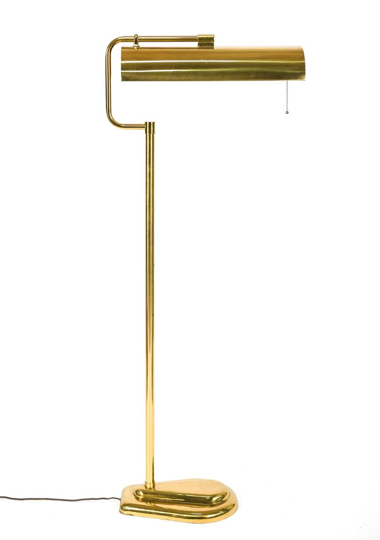 BRASS TONE FLOOR LAMP (1 of 14)