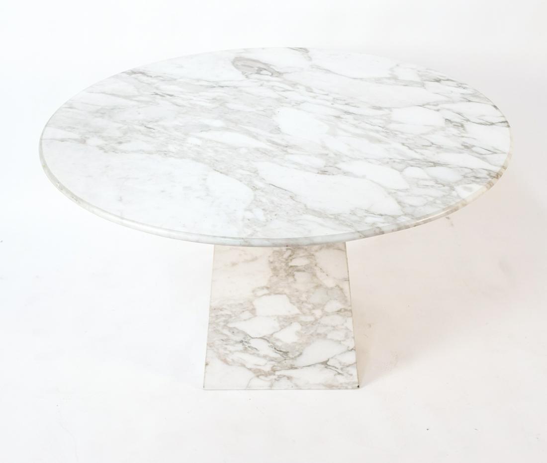 ITALIAN ROUND MARBLE OCCASIONAL TABLE (1 of 10)