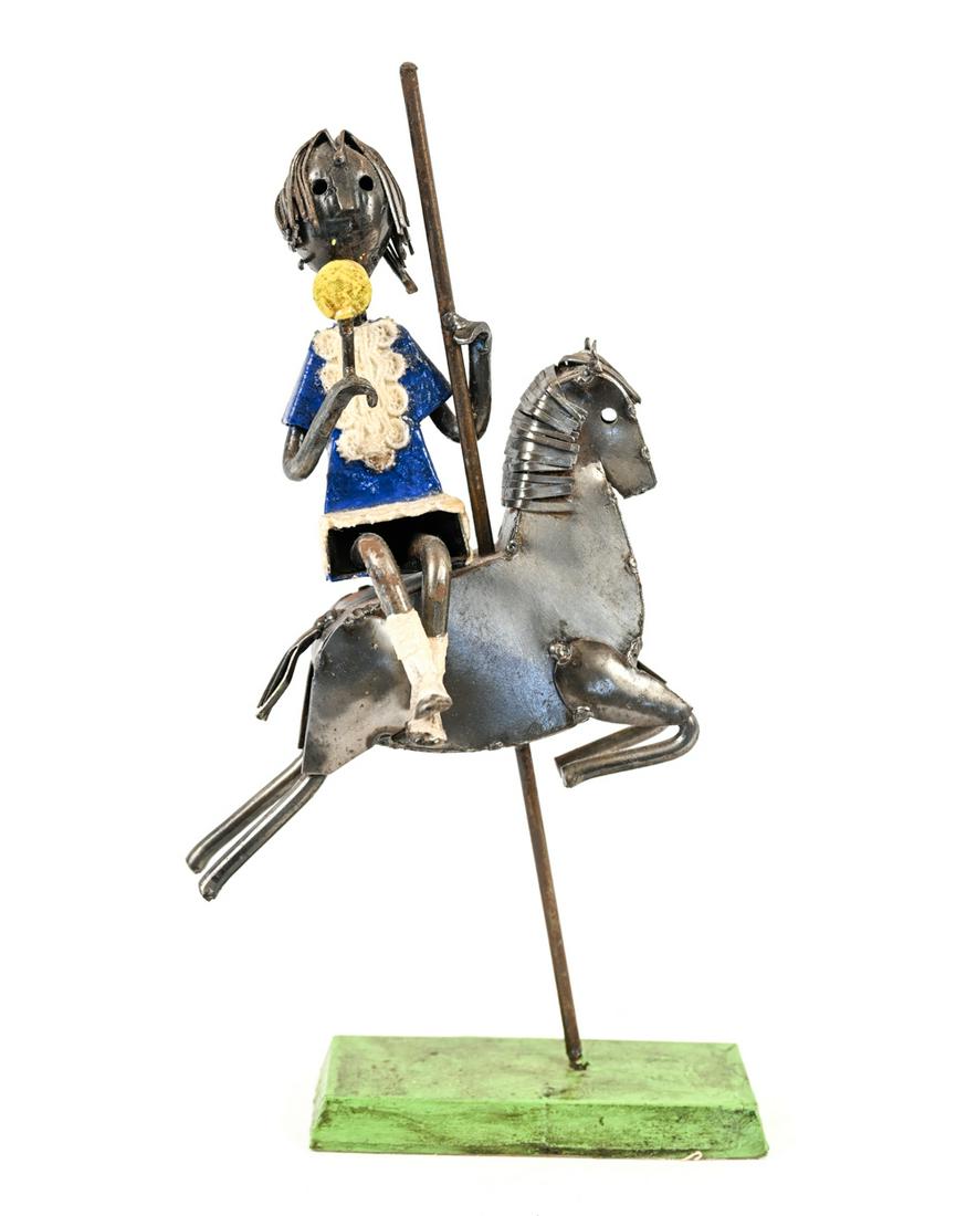 MID-CENTURY WELDED MERRY GO ROUND SCULPTURE (1 of 16)