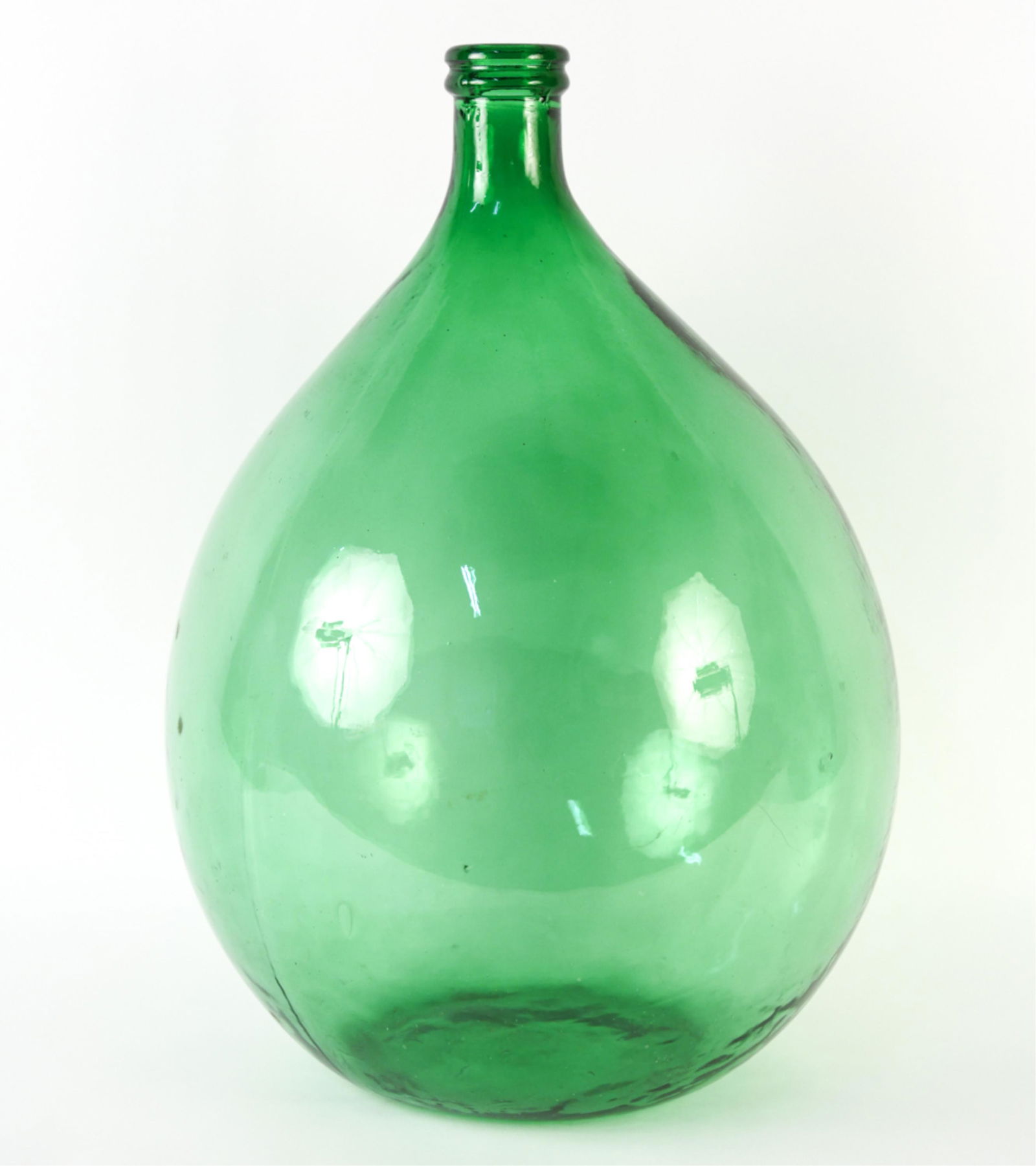 FRENCH GREEN GLASS DEMIJOHN (1 of 7)