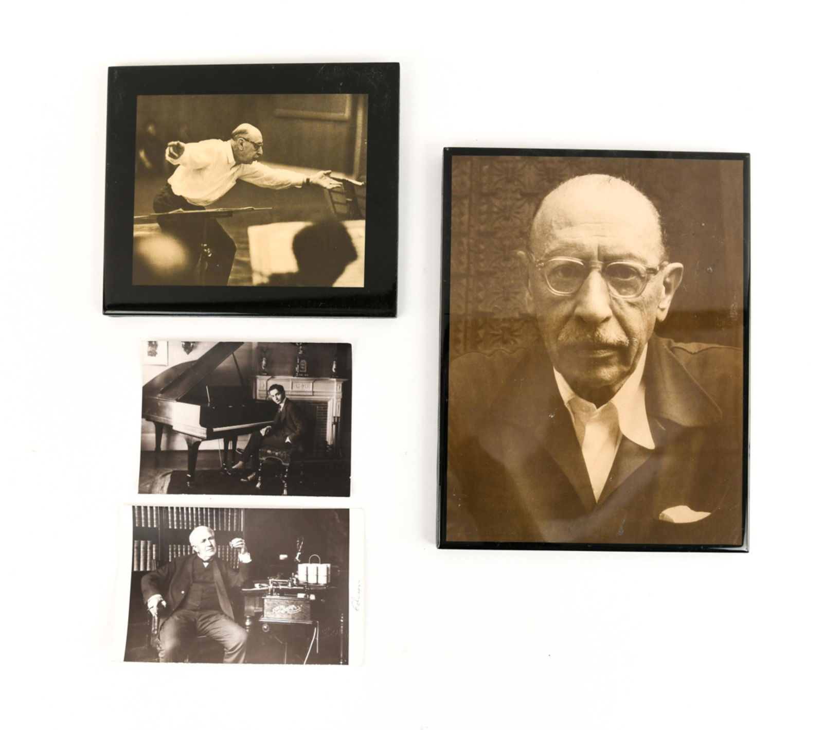 (4) PHOTOGRAPHS: EDISON, IRVING BERLIN, STRAVINSKY (1 of 9)