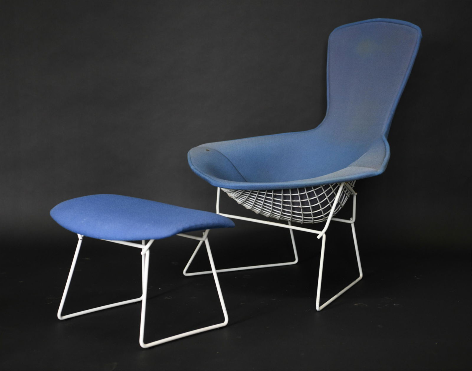 STYLE OF KNOLL BIRD CHAIR & OTTOMAN (1 of 8)