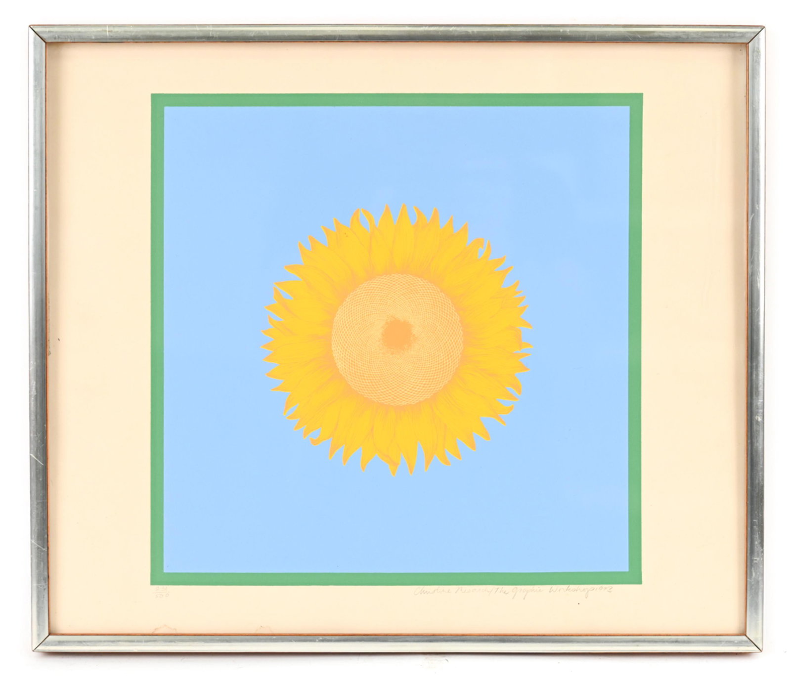 1972 SILKSCREEN SUNFLOWER (1 of 8)