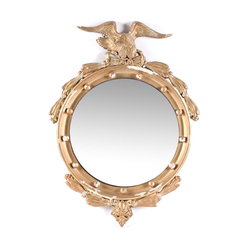 FEDERAL STYLE EAGLE CONVEX MIRROR (1 of 10)