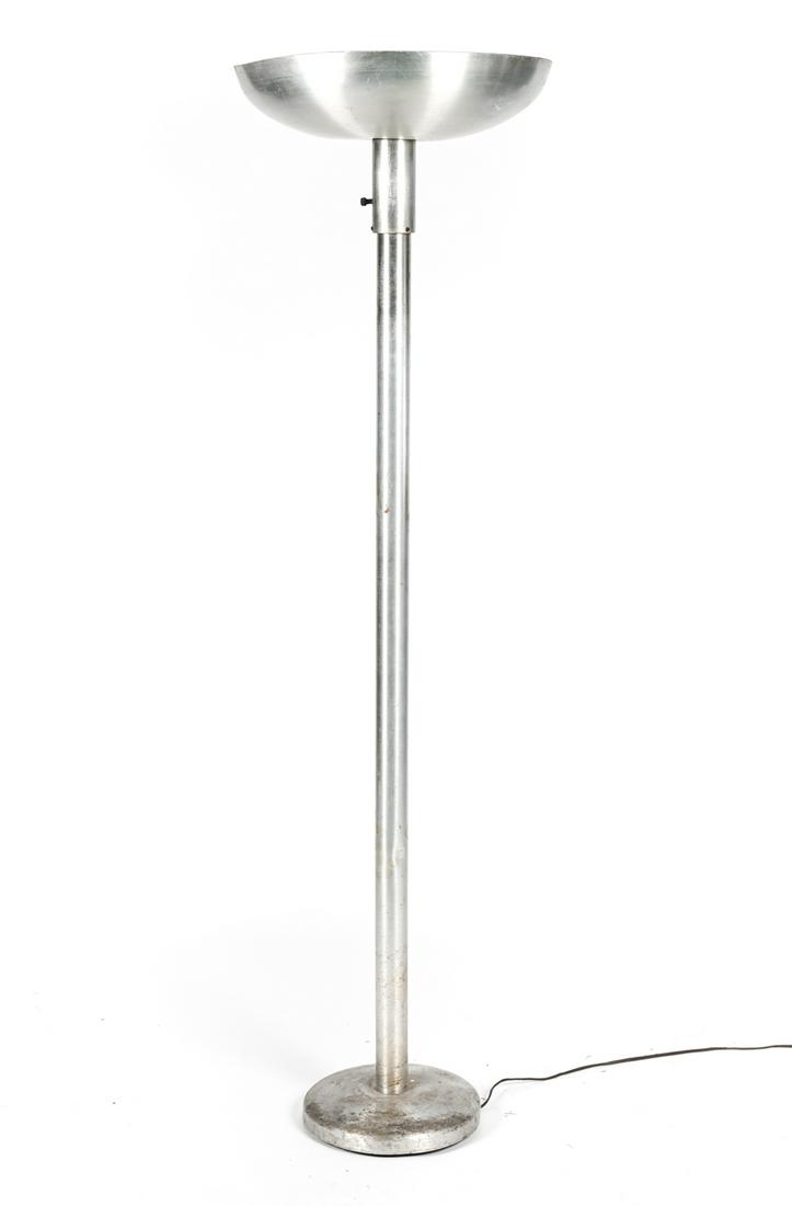 MANNER OF RUSSEL WRIGHT MACHINE AGE TORCHIERE LAMP (1 of 7)