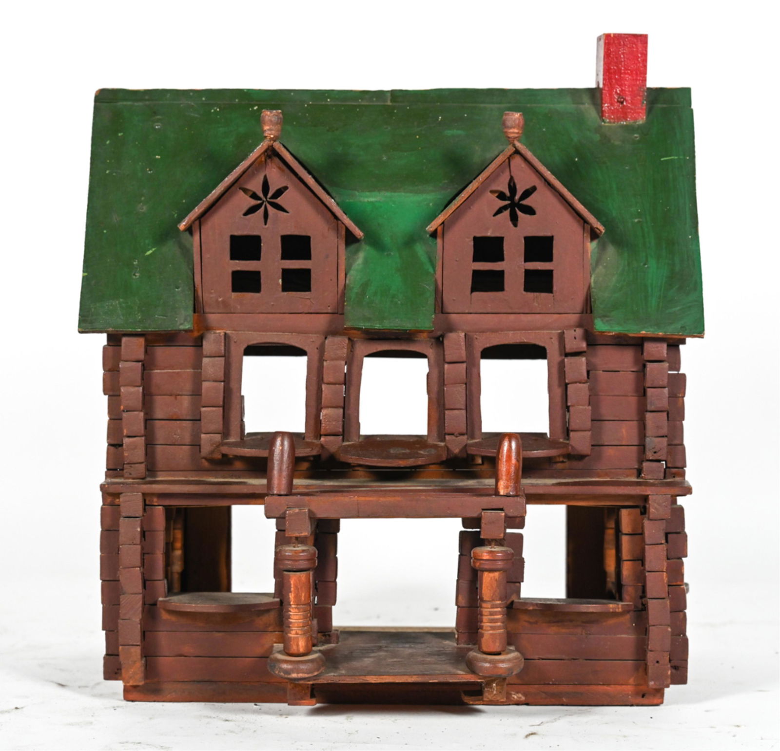 VICTORIAN FOLK ART THREE-STORY BIRD HOUSE (1 of 13)