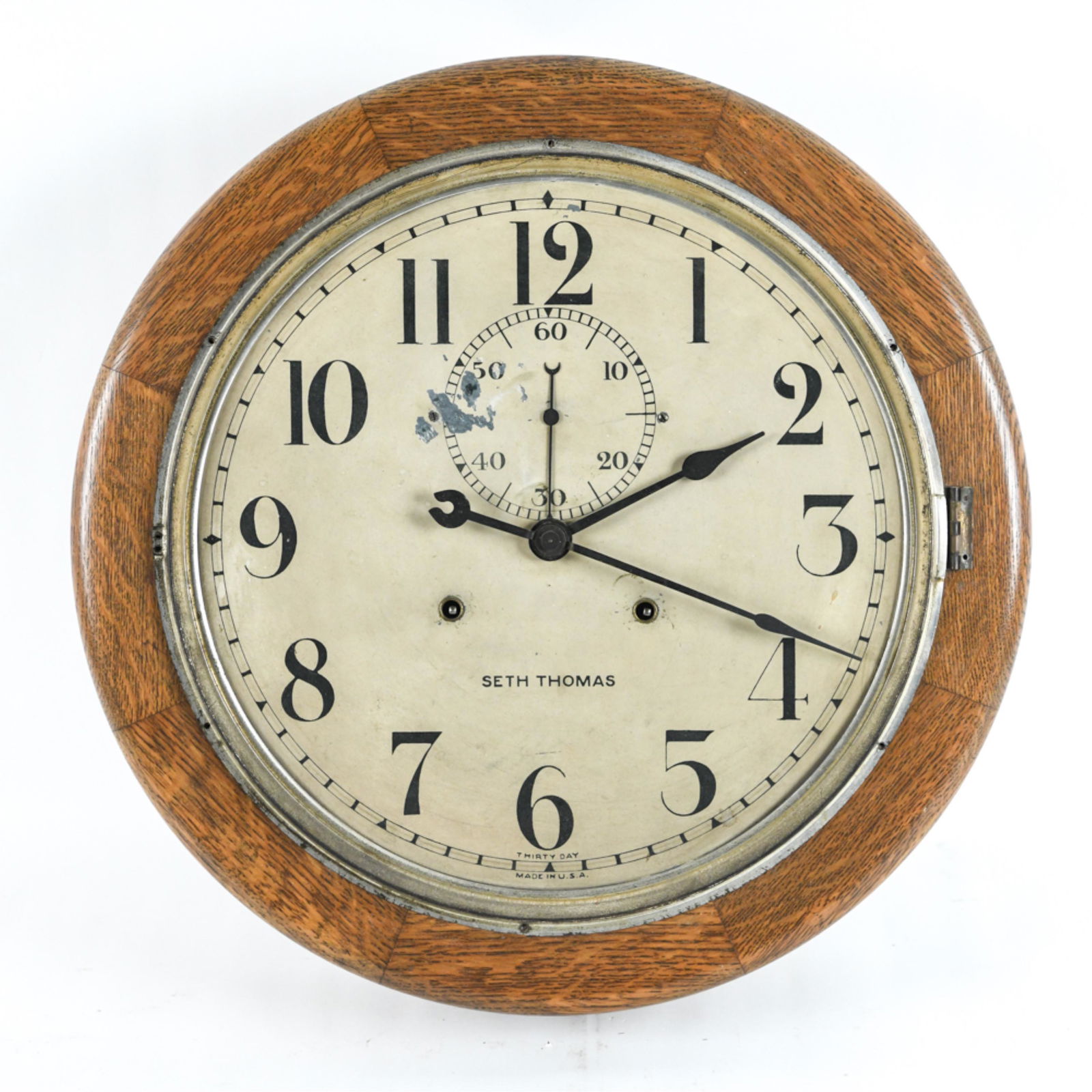 SETH THOMAS 30-DAY WALL CLOCK (1 of 9)