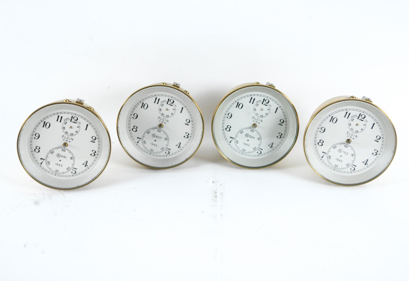 (4) 1943 ELGIN CHRONOMETERS (1 of 6)