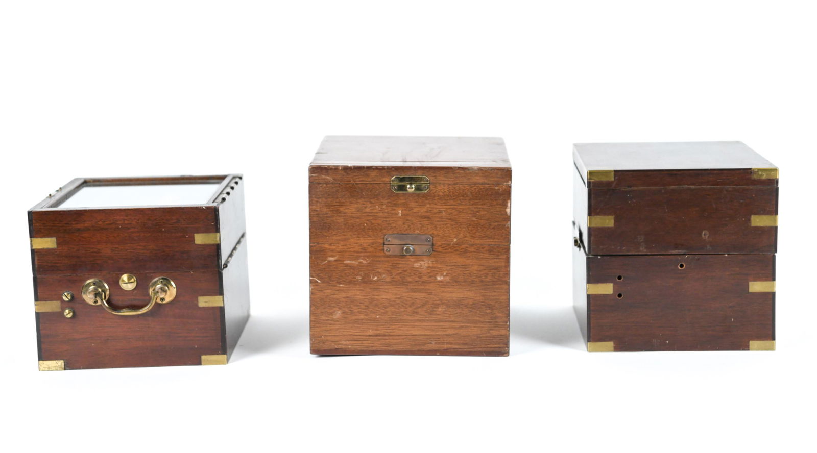(3) VINTAGE NAUTICAL CHRONOMETER BOXES (1 of 16)