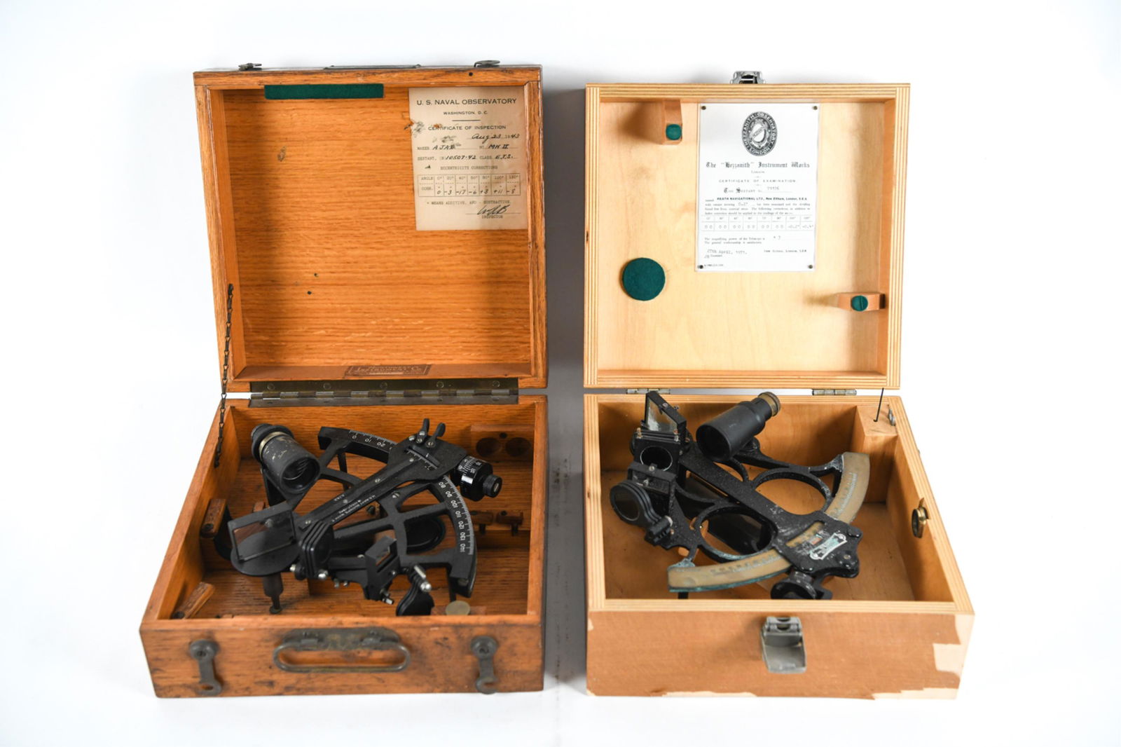 (2) NAUTICAL SEXTANTS INCL. US NAVY WWII ERA (1 of 20)